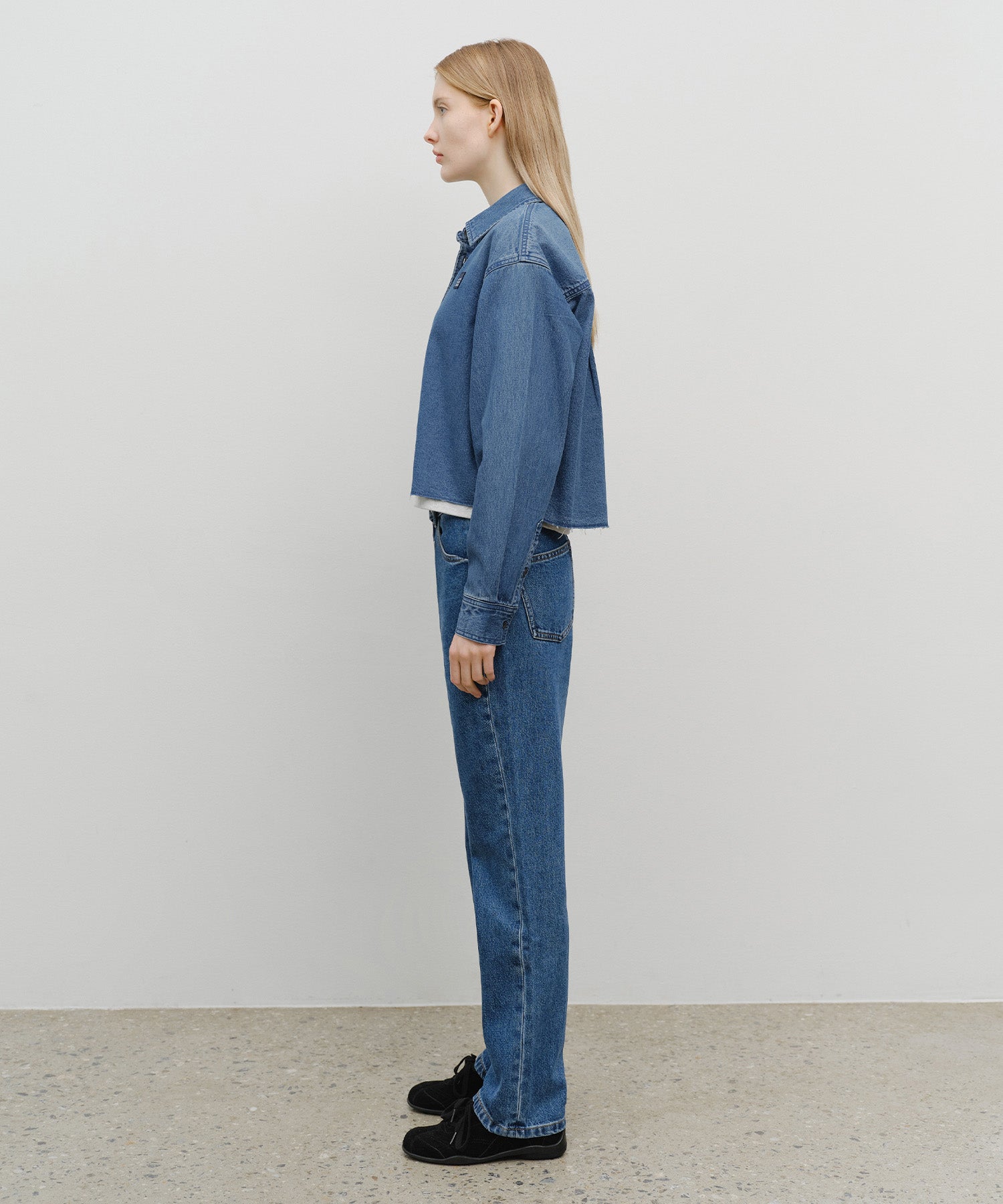 Marithe & Francois Girbaud - Slim Straight Denim Pants (Blue) product image 4 | TRAB K-Fashion Australia