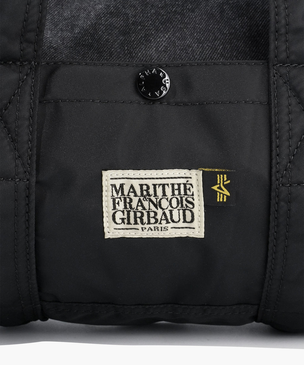 Marithe & Francois Girbaud - Marithe X Alpha Industries Classic Logo Nylon Duffle Bag (Black) product image 4 | TRAB K-Fashion Australia