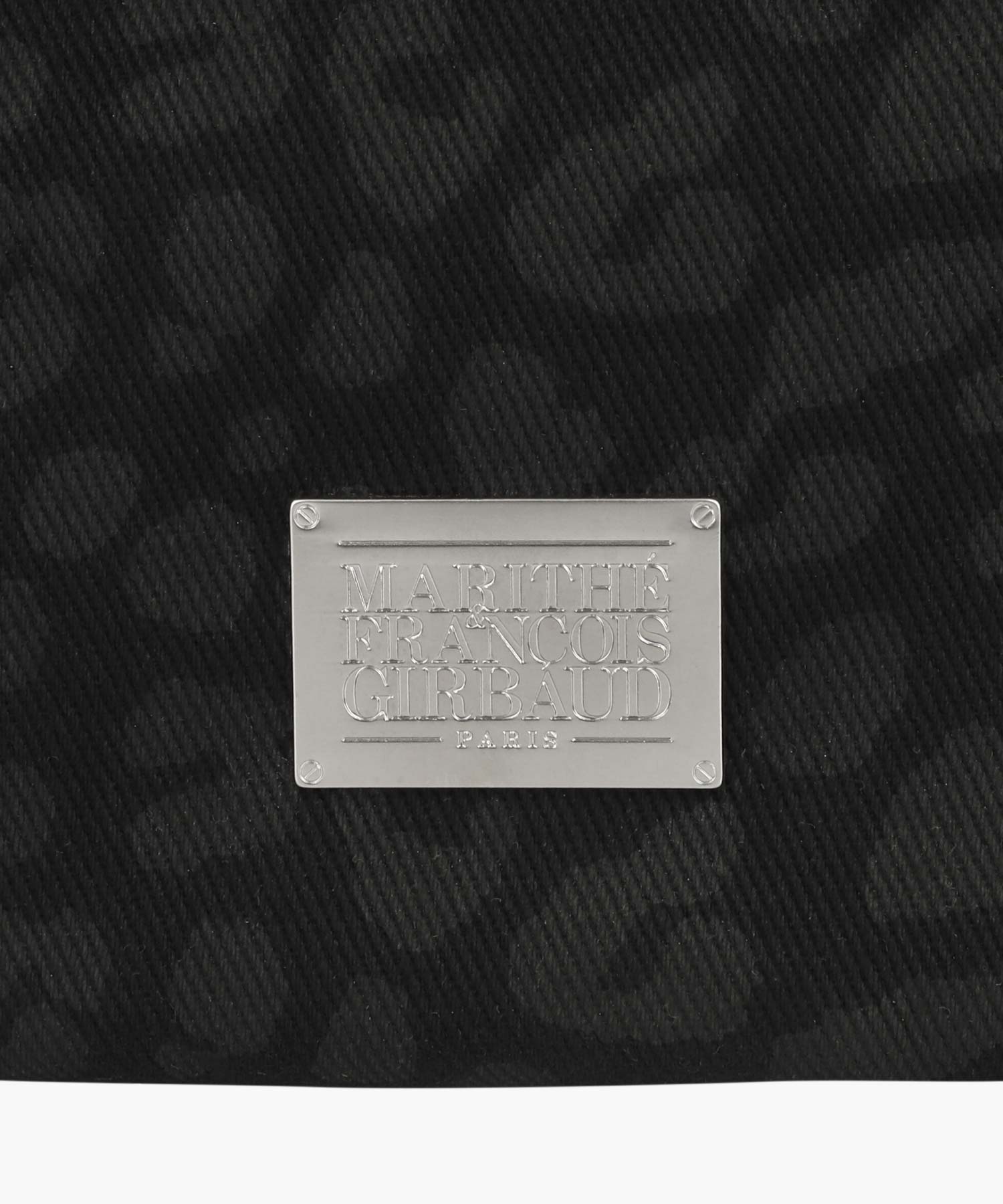 Marithe & Francois Girbaud - Classic Logo Pattern Canvas Shoulder Bag (Black) product image 4 | TRAB K-Fashion Australia