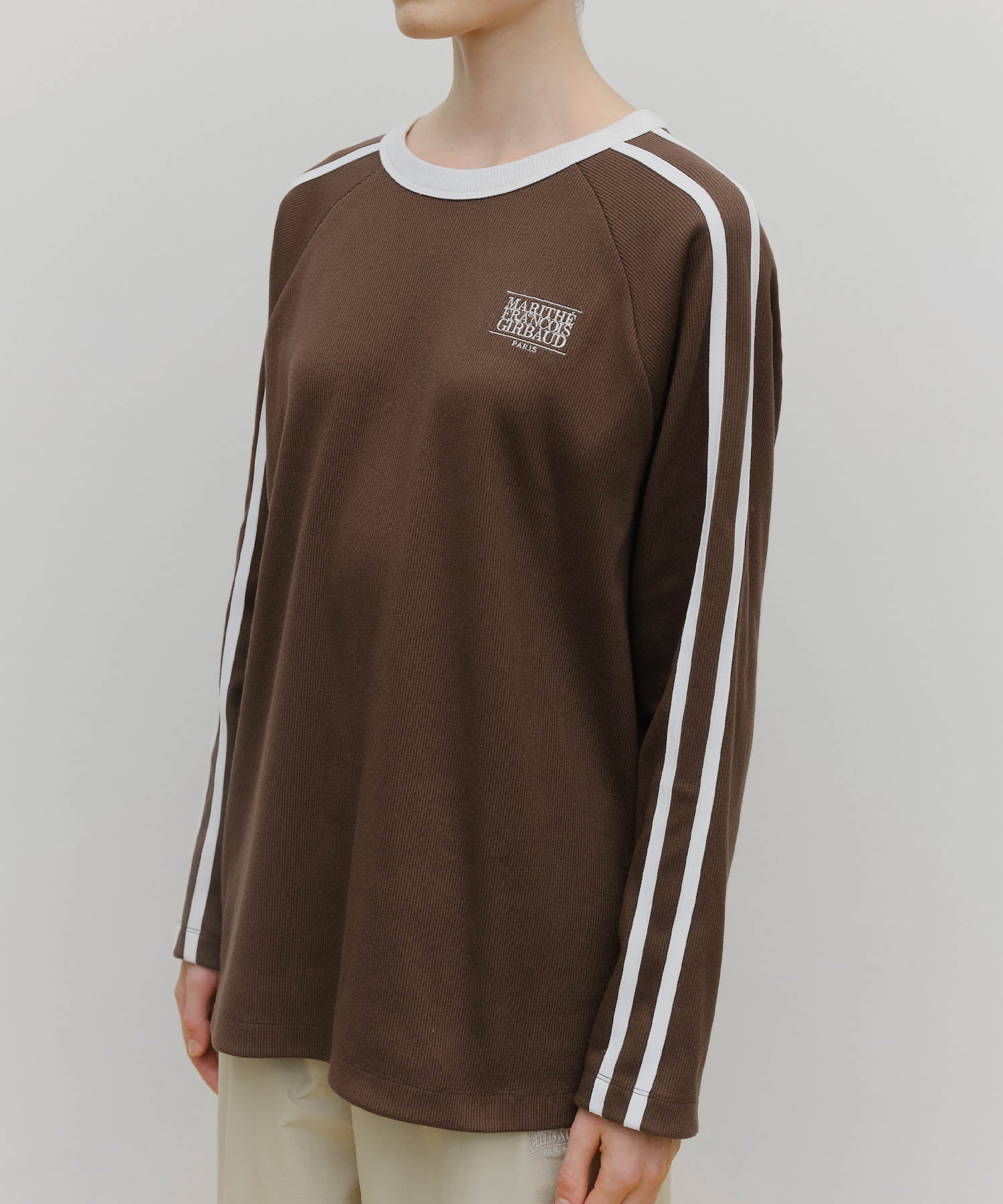Marithe & Francois Girbaud - Marithe Sport W Oversized Long Sleeve (Brown) product image 4 | TRAB K-Fashion Australia