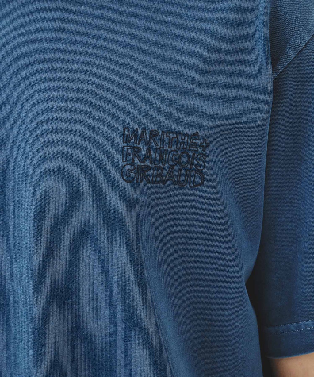 Marithe & Francois Girbaud - Drawing Logo Dyeing Tee (Blue) product image 4 | TRAB K-Fashion Australia