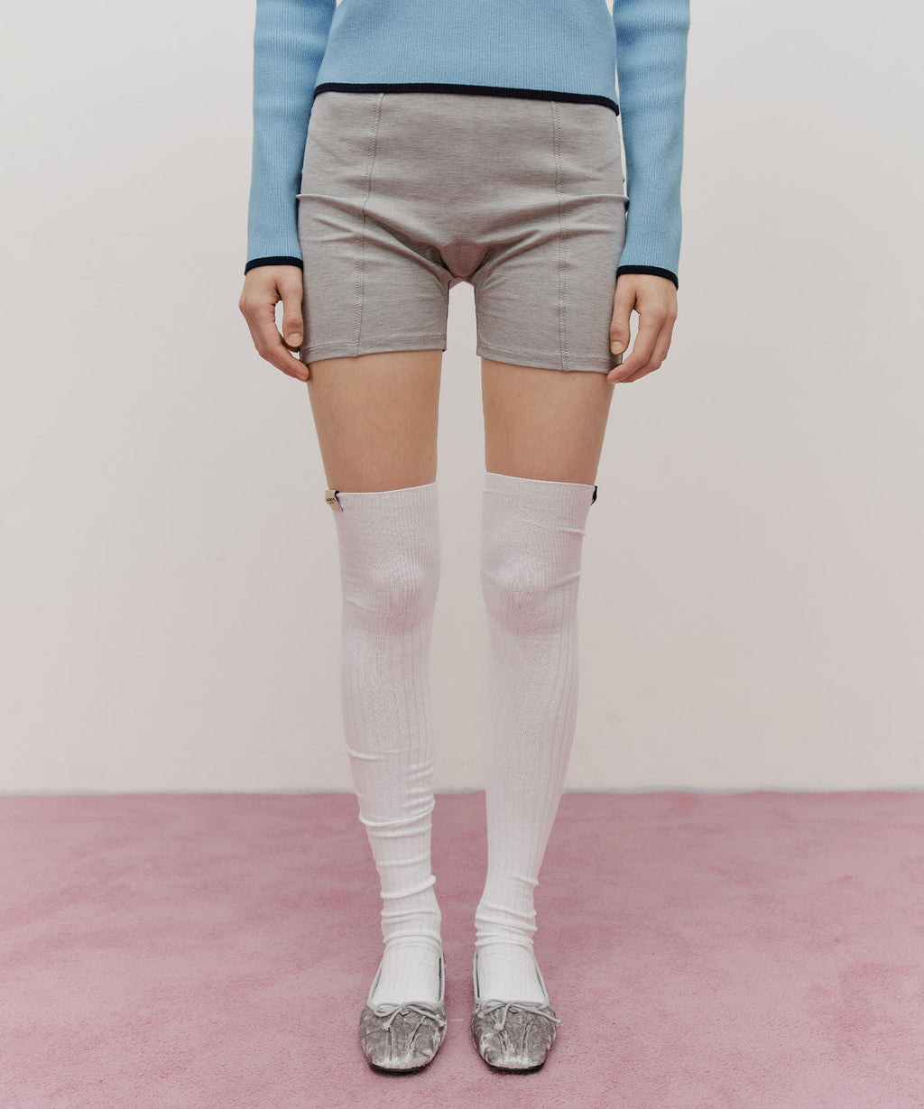 Marithe & Francois Girbaud - Over Knee Long Socks (White) product image 4 | TRAB K-Fashion Australia