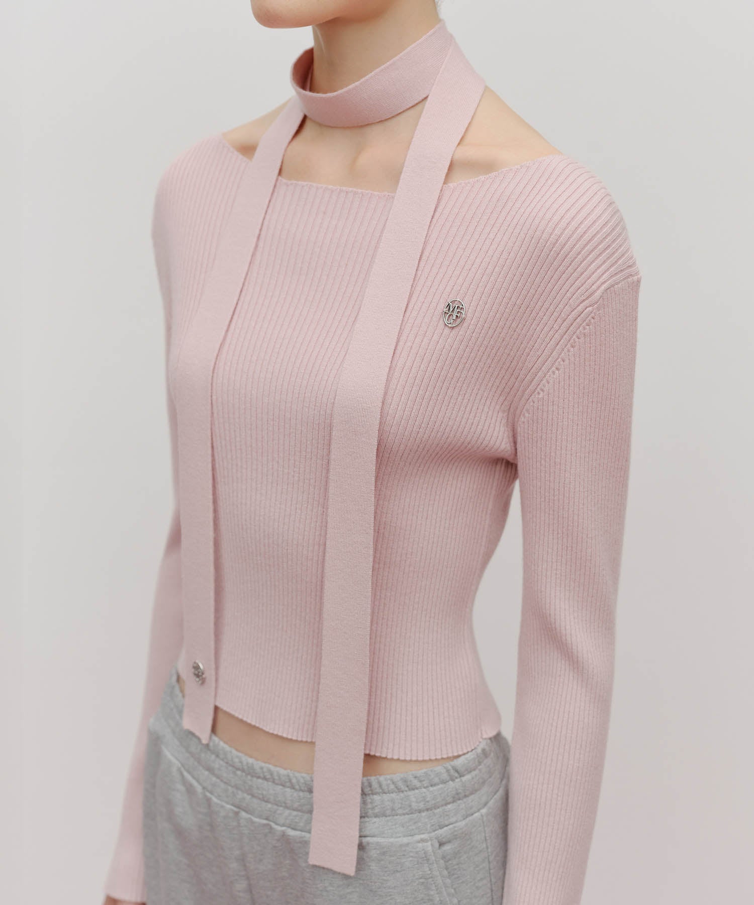 Marithe & Francois Girbaud - Muffler Set Knit (Pink) product image 4 | TRAB K-Fashion Australia