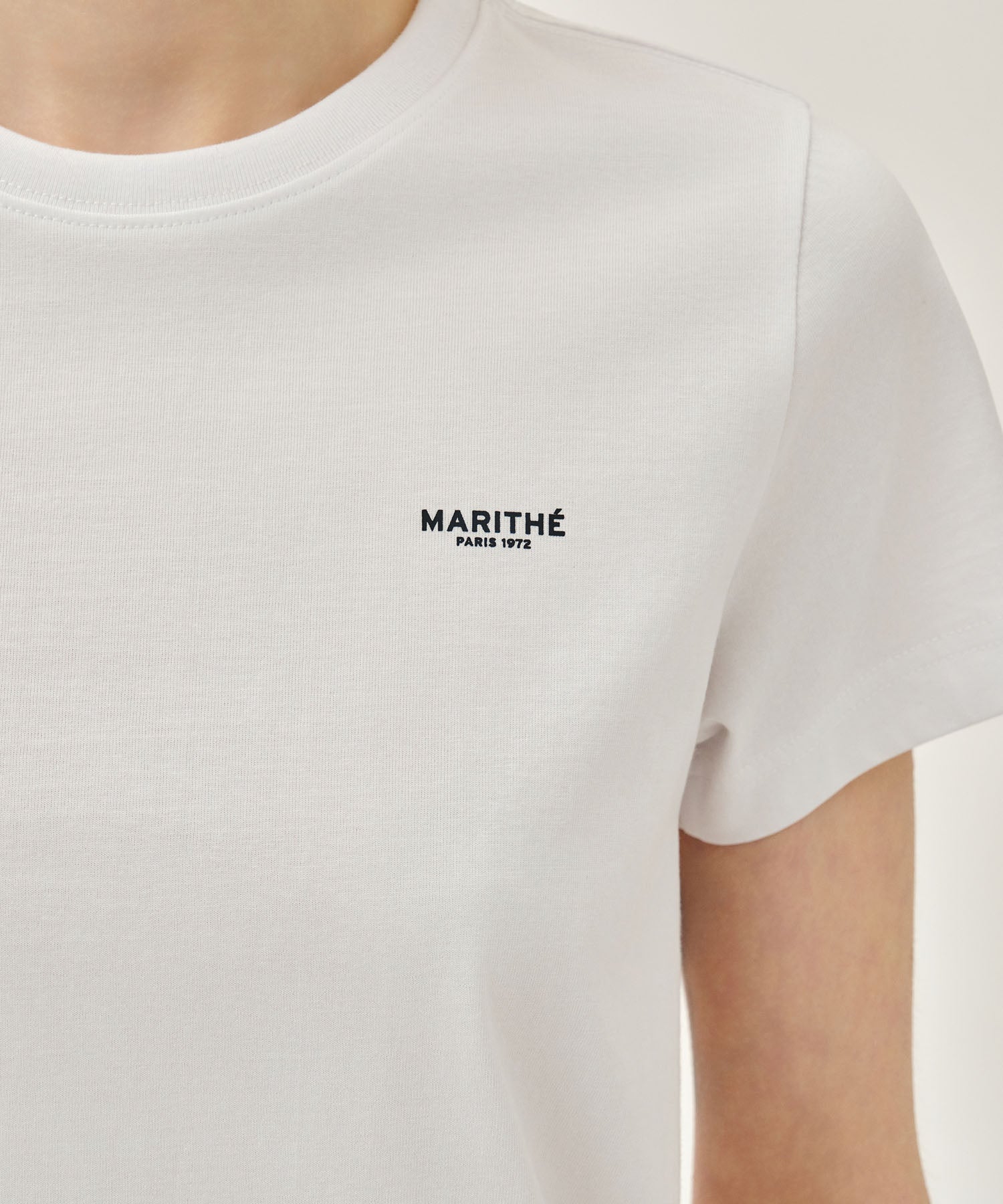 Marithe & Francois Girbaud - Small Regular Logo Tee (White) product image 4 | TRAB K-Fashion Australia