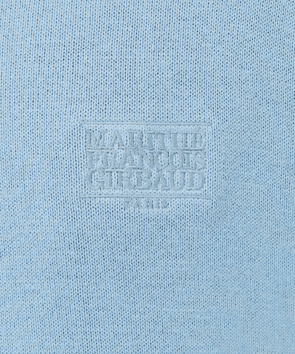 Marithe & Francois Girbaud - Small Classic Logo Collar Knit (Sky Blue) product image 4 | TRAB K-Fashion Australia