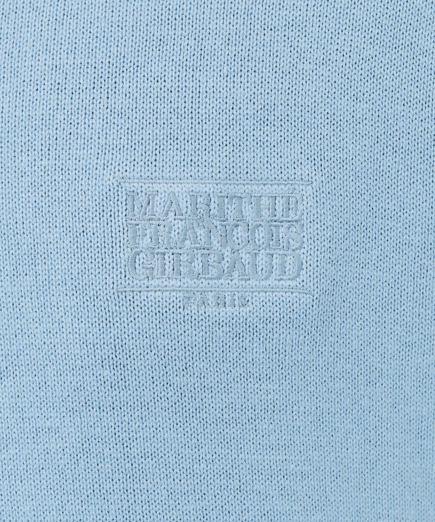 Marithe & Francois Girbaud - Small Classic Logo Collar Knit (Sky Blue) product image 4 | TRAB K-Fashion Australia