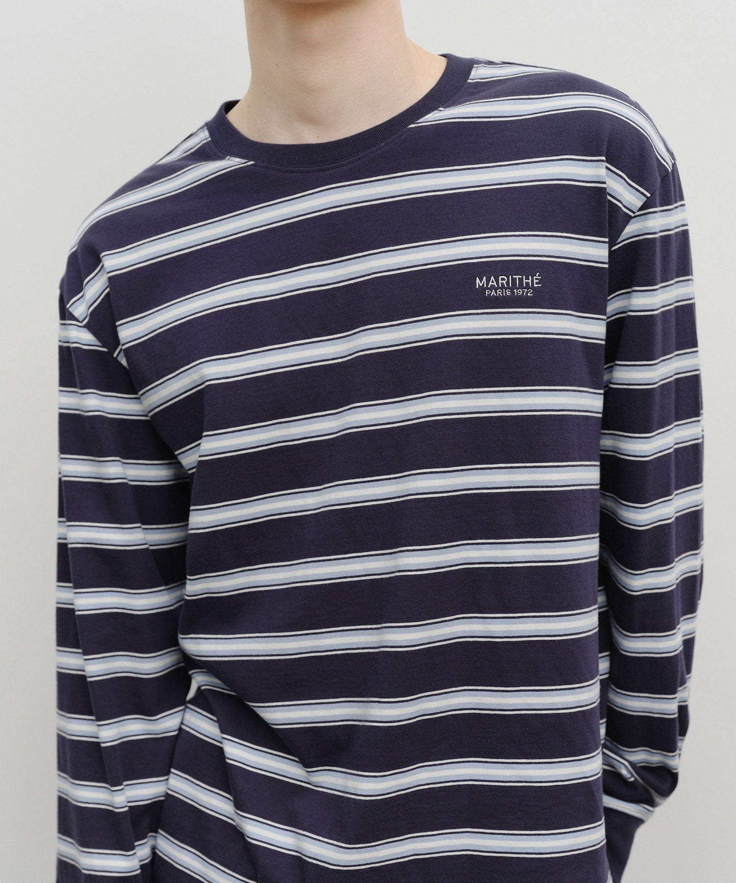 Marithe & Francois Girbaud - Multi Color Stripe Long Sleeve (Navy) product image 5 | TRAB K-Fashion Australia