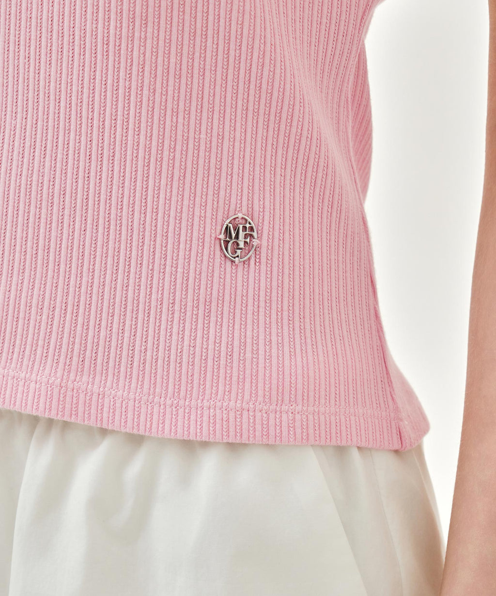 Marithe & Francois Girbaud - Lace Detail Sleeveless (Pink) product image 4 | TRAB K-Fashion Australia