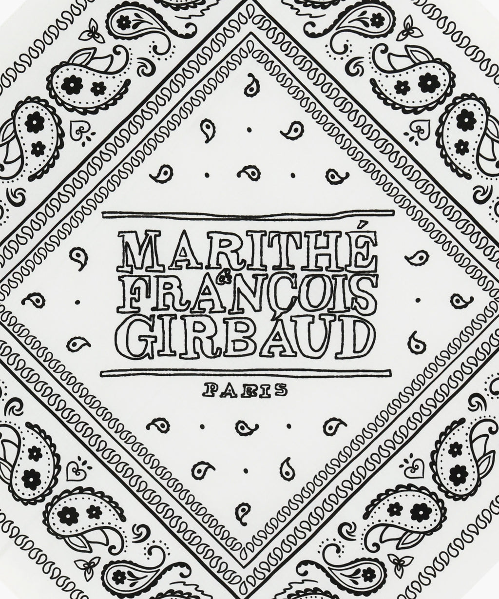 Marithe & Francois Girbaud - Classic Logo Bandana Scarf (White) product image 3 | TRAB K-Fashion Australia