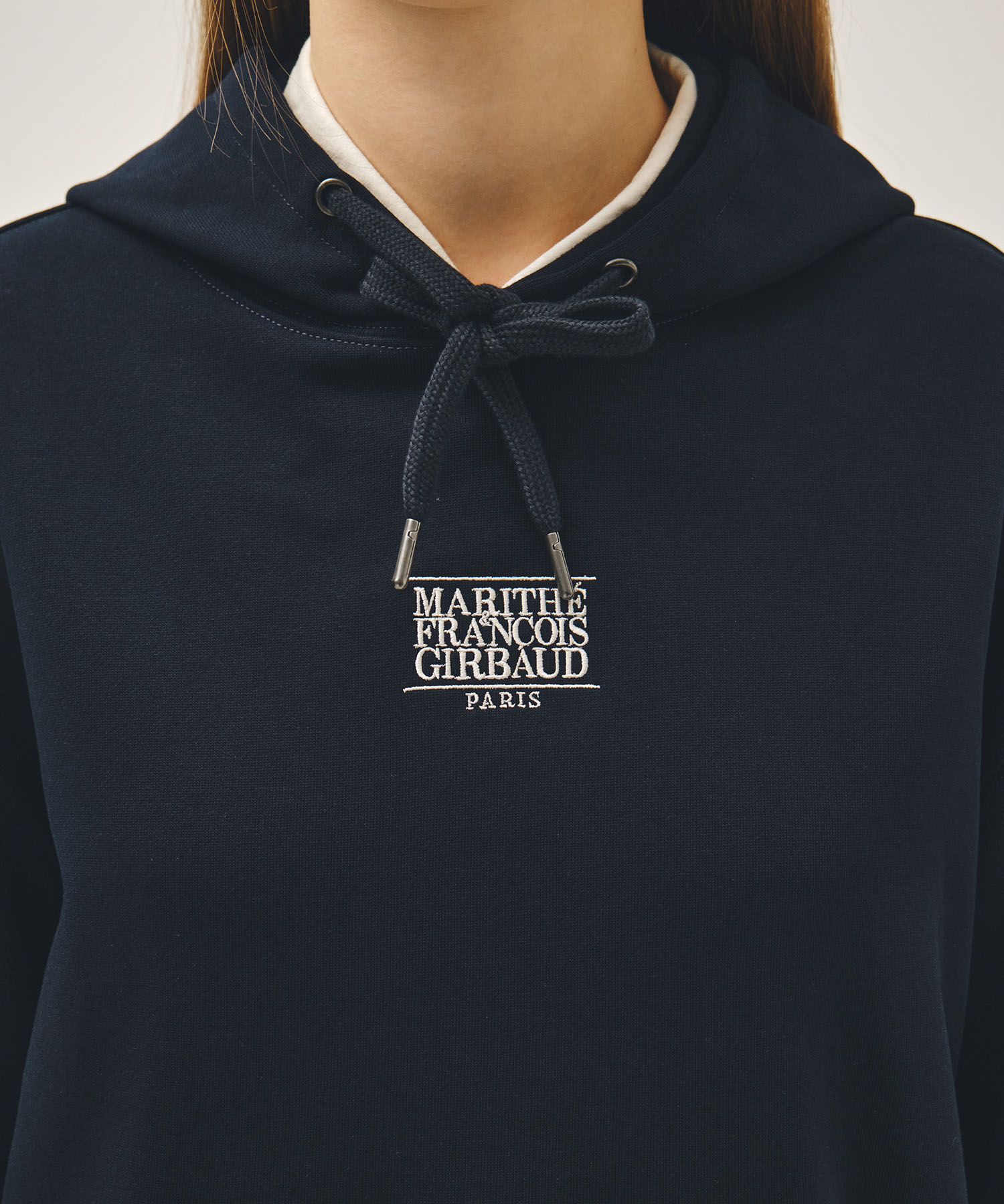 Marithe & Francois Girbaud - Small Classic Logo Hoodie (Navy) product image 4 | TRAB K-Fashion Australia
