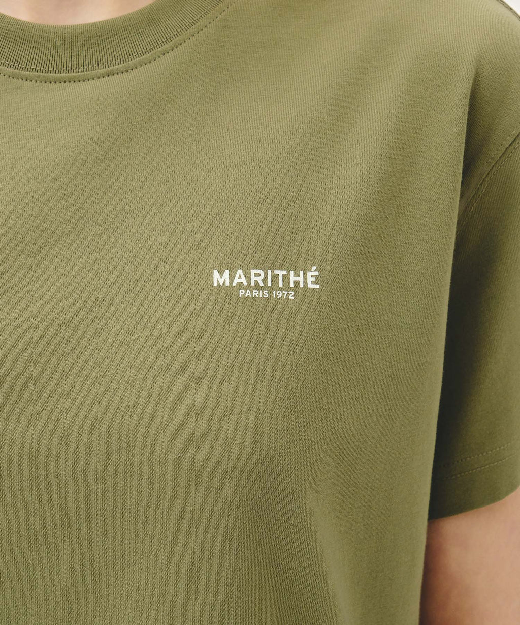 Marithe & Francois Girbaud - Small Regular Logo Tee (Khaki) product image 4 | TRAB K-Fashion Australia