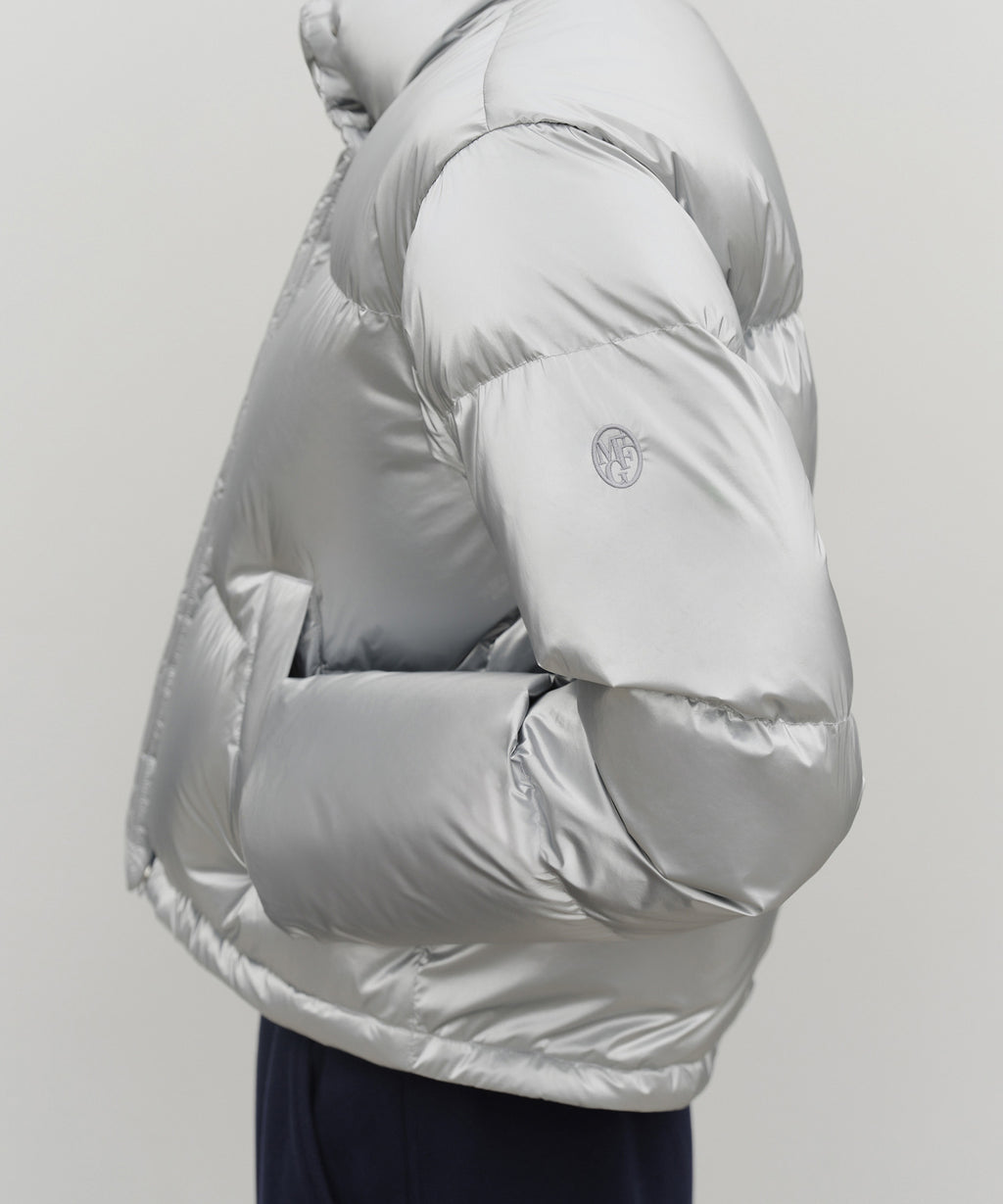 Marithe & Francois Girbaud - Glossy Crop Down Jacket (Silver) product image 4 | TRAB K-Fashion Australia