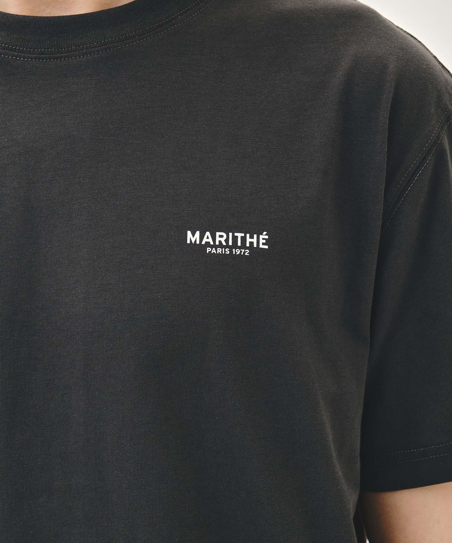 Marithe & Francois Girbaud - Small Regular Logo Tee (Charcoal) product image 4 | TRAB K-Fashion Australia
