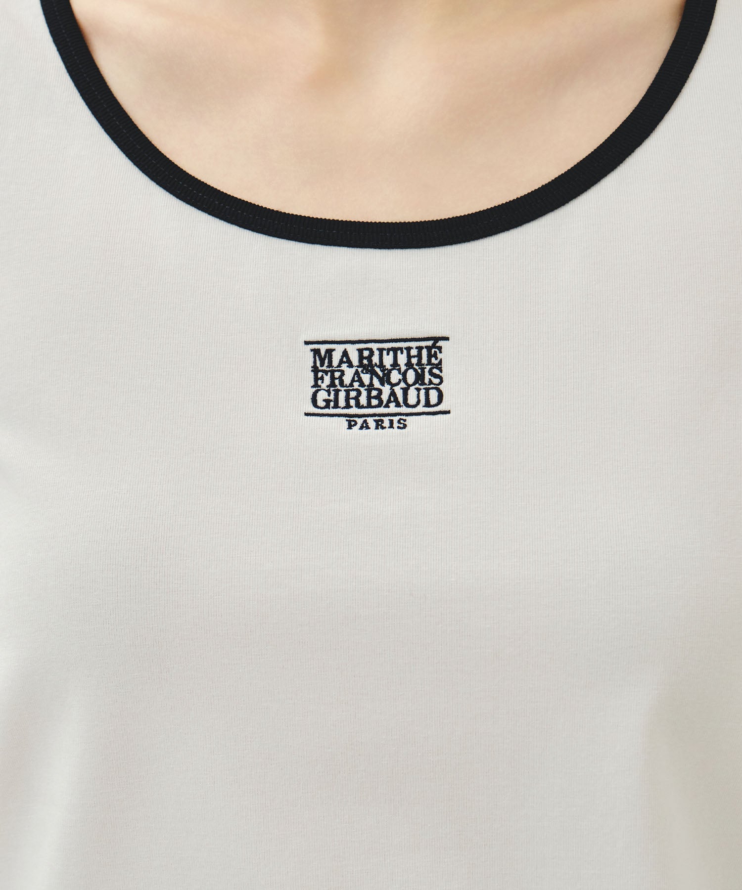 Marithe & Francois Girbaud - Small Classic Logo Sleeveless (White) product image 4 | TRAB K-Fashion Australia