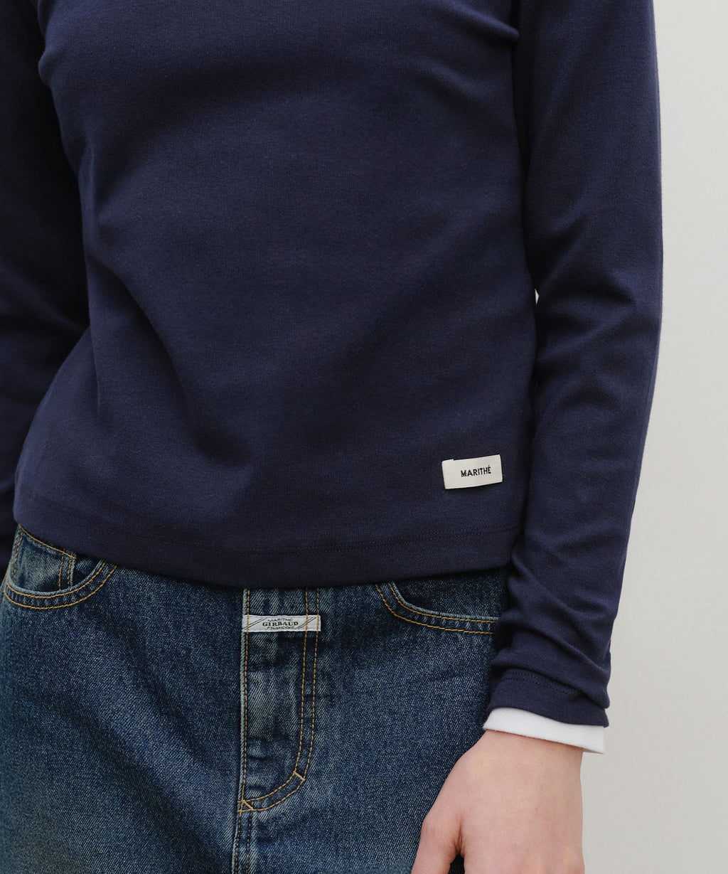 Marithe & Francois Girbaud - Basic Long Sleeve (Navy) product image 4 | TRAB K-Fashion Australia