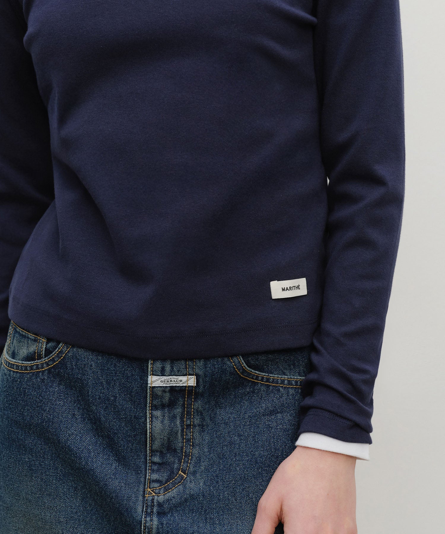 Marithe & Francois Girbaud - Basic Long Sleeve (Navy) product image 4 | TRAB K-Fashion Australia