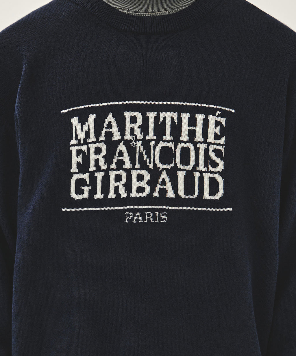 Marithe & Francois Girbaud - Classic Logo Knit Pullover (Navy) product image 4 | TRAB K-Fashion Australia