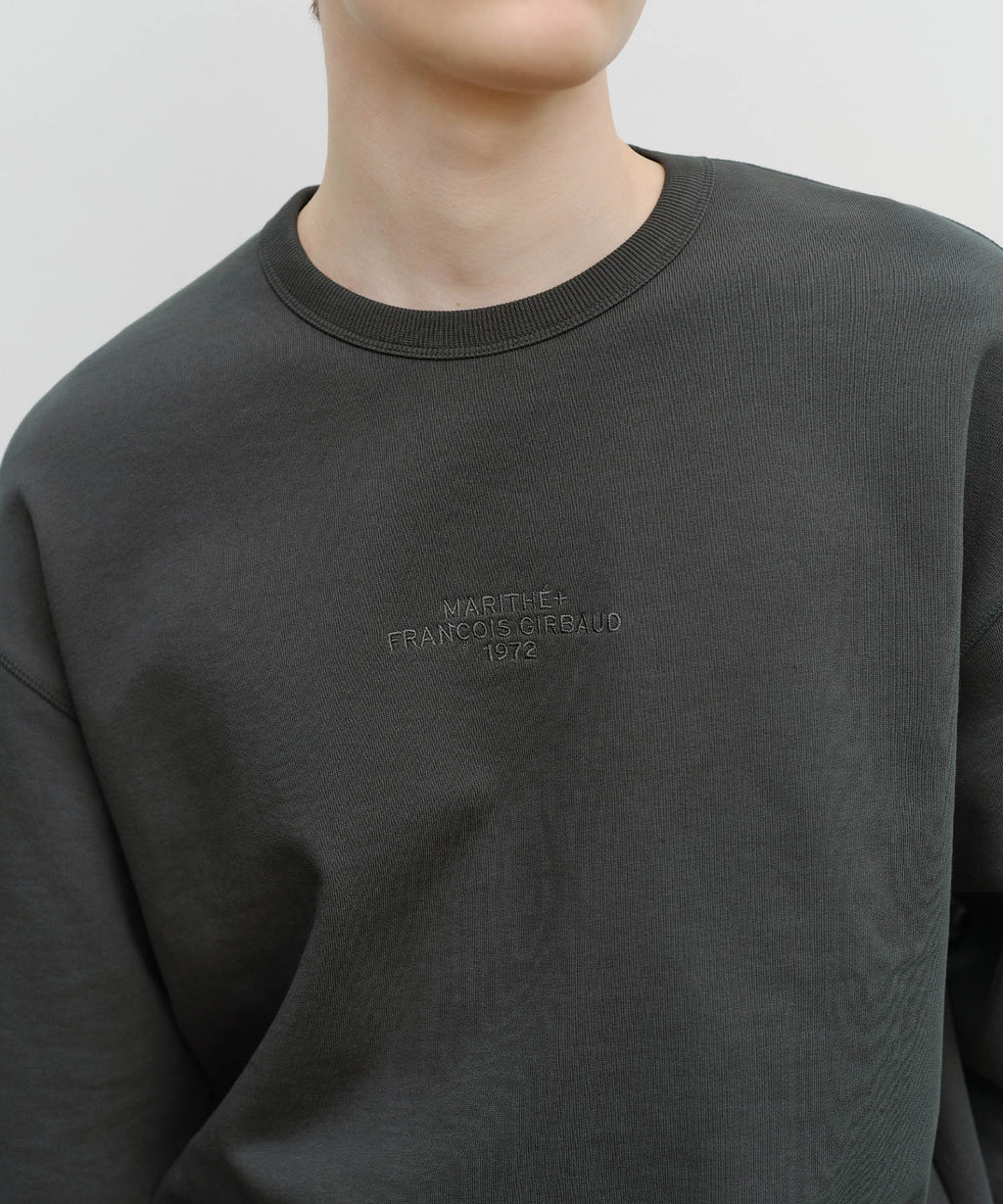 Marithe & Francois Girbaud - Lettering Logo Over Fit Sweatshirt (Charcoal) product image 4 | TRAB K-Fashion Australia