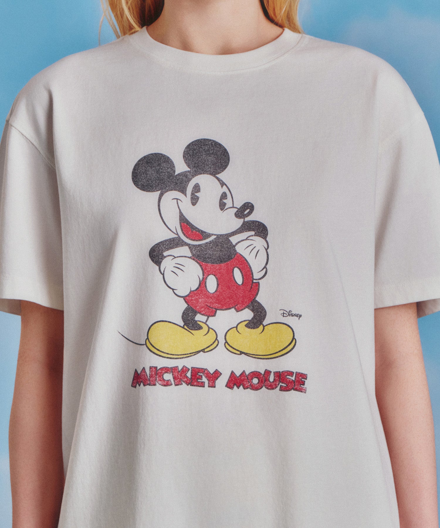 Marithe & Francois Girbaud - Mickey_vintage Washed Tee (White) product image 4 | TRAB K-Fashion Australia