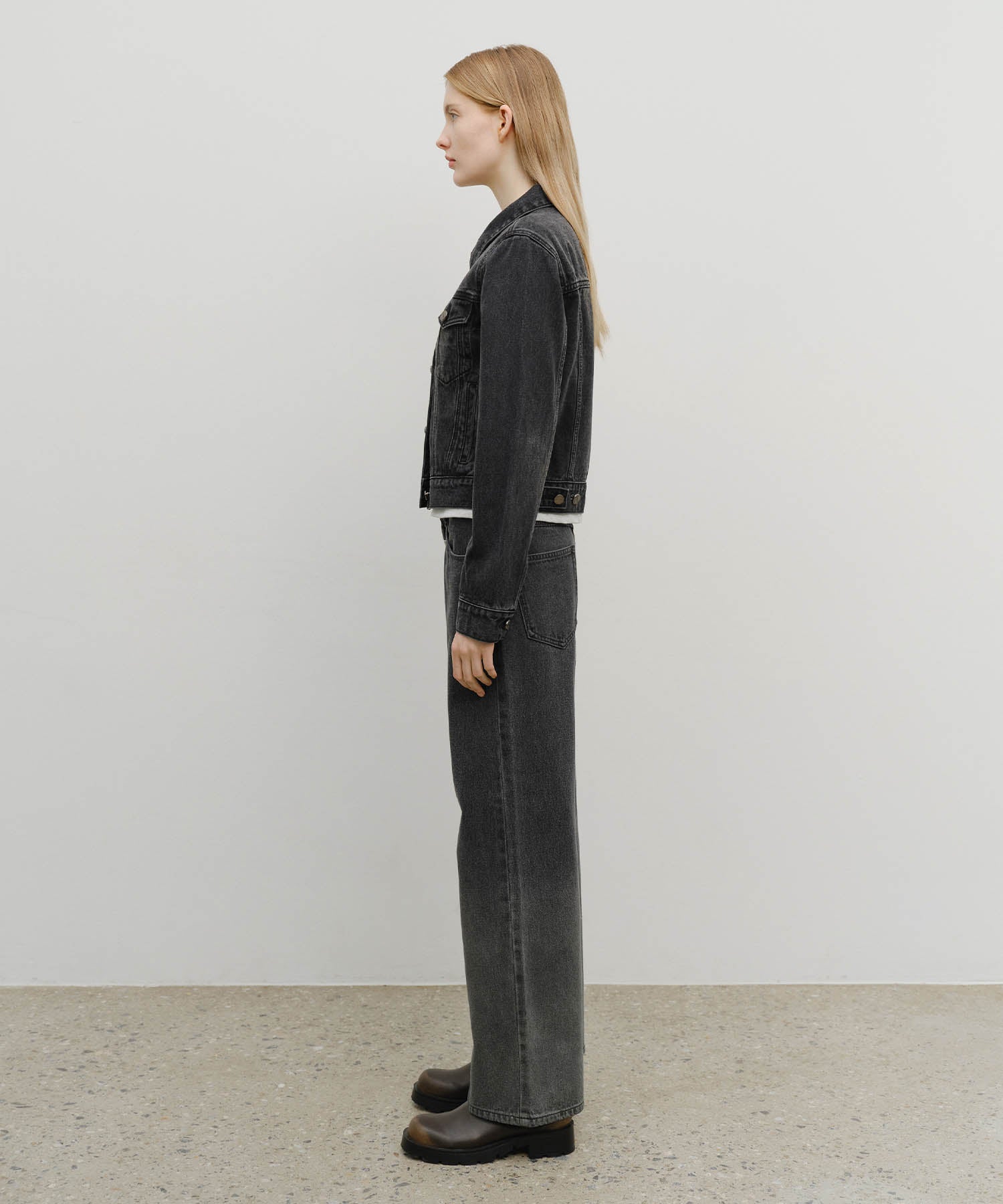 Marithe & Francois Girbaud - Gradation Denim Pants (Black) product image 4 | TRAB K-Fashion Australia