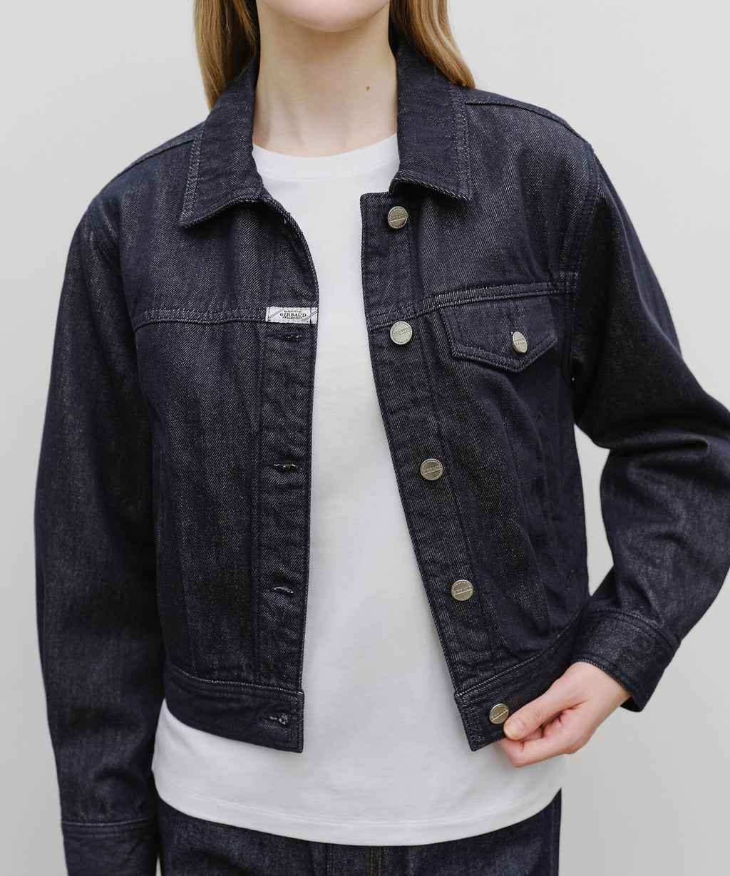 Marithe & Francois Girbaud - Denim Tuck Detail Jacket (Dark Blue) product image 4 | TRAB K-Fashion Australia