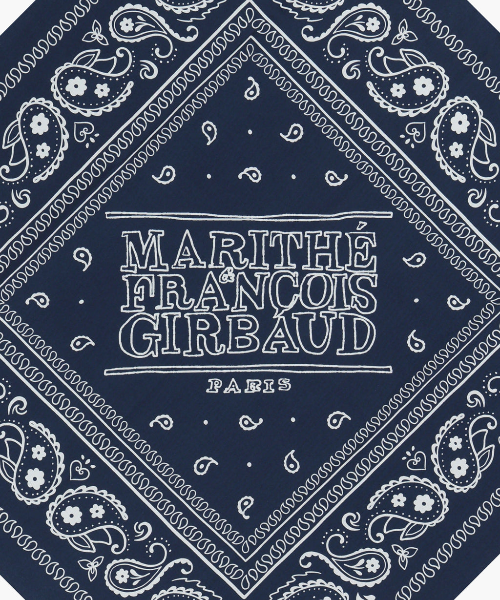 Marithe & Francois Girbaud - Classic Logo Bandana Scarf (Navy) product image 3 | TRAB K-Fashion Australia