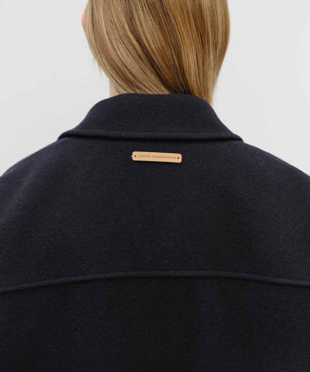 Marithe & Francois Girbaud - Wool Collar Varsity Jacket (Navy) product image 4 | TRAB K-Fashion Australia