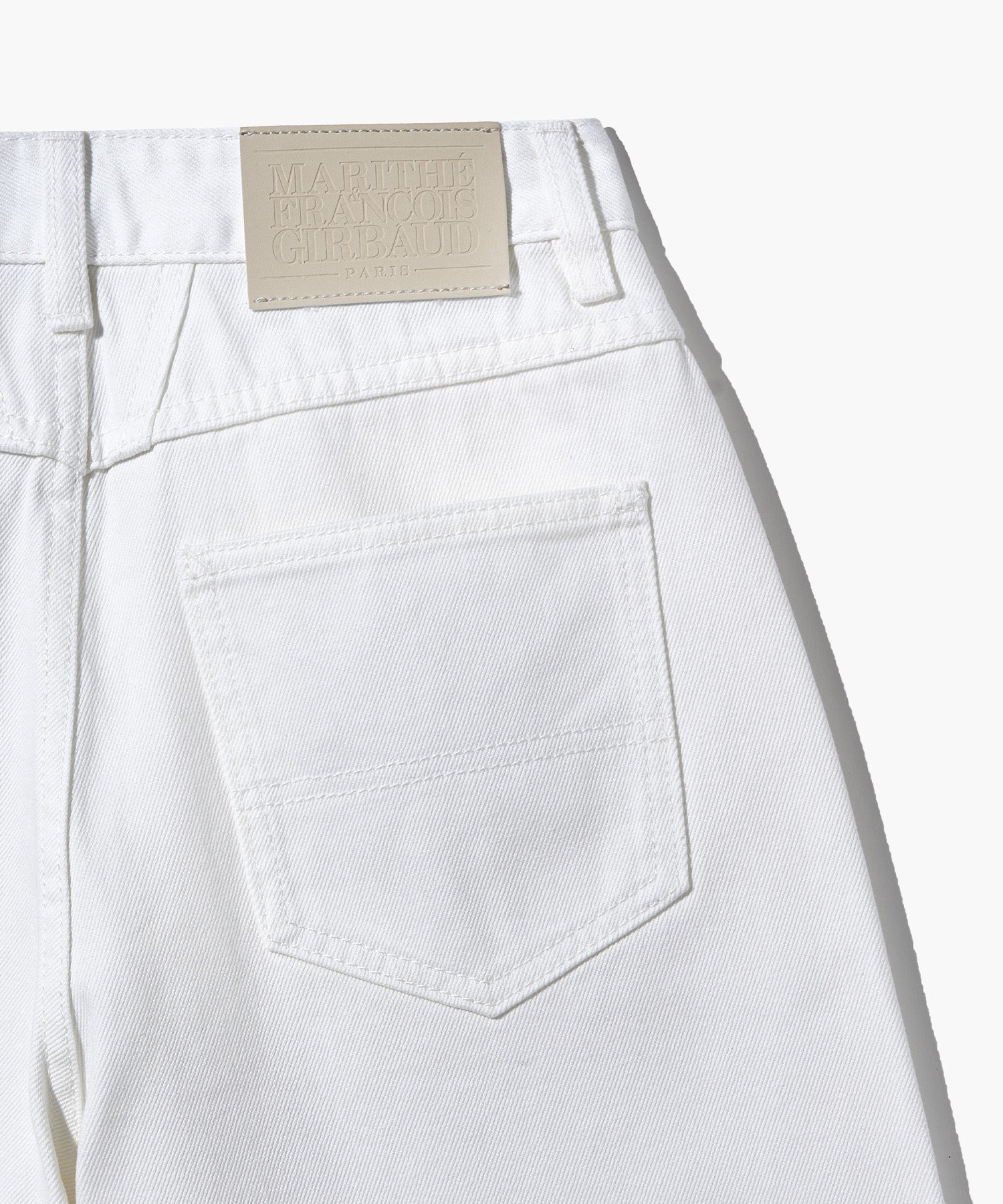 Marithe & Francois Girbaud - Long Bermuda Denim Pants (White) product image 4 | TRAB K-Fashion Australia