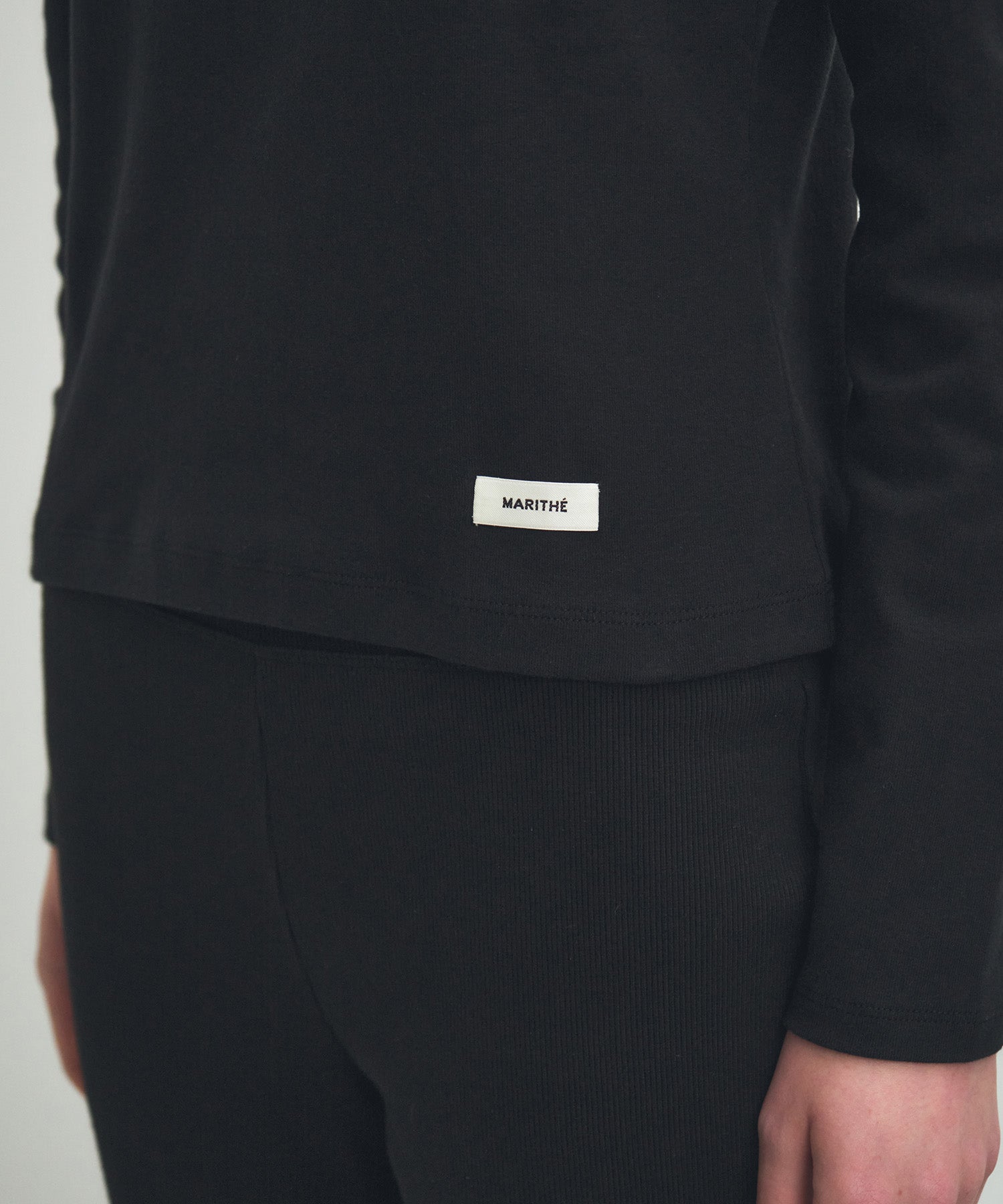 Marithe & Francois Girbaud - Basic Scoop Back Long Sleeve (Black) product image 4 | TRAB K-Fashion Australia