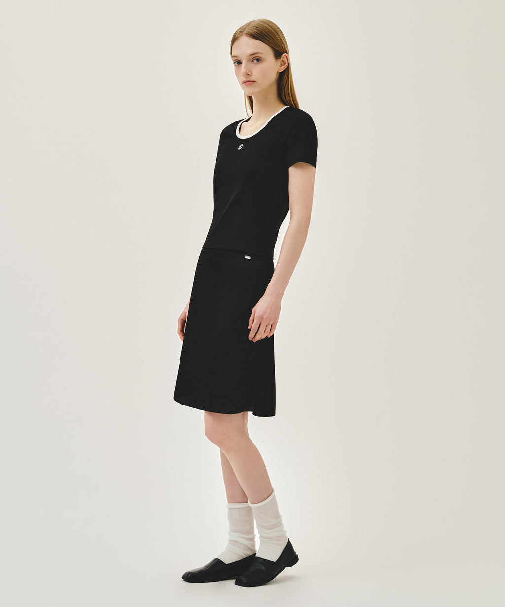 Marithe & Francois Girbaud - Satin Skirt (Black) product image 4 | TRAB K-Fashion Australia