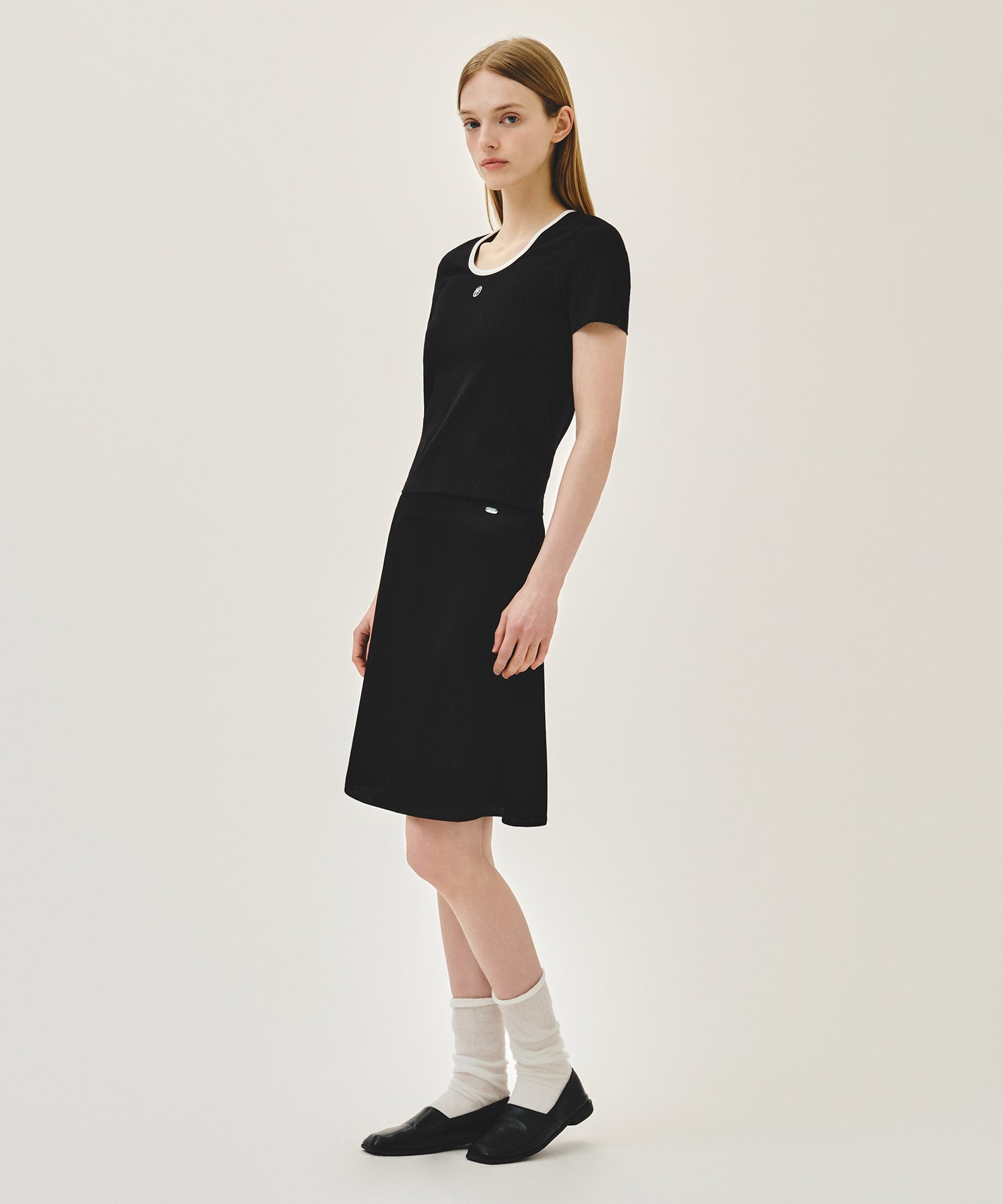 Marithe & Francois Girbaud - Satin Skirt (Black) product image 4 | TRAB K-Fashion Australia