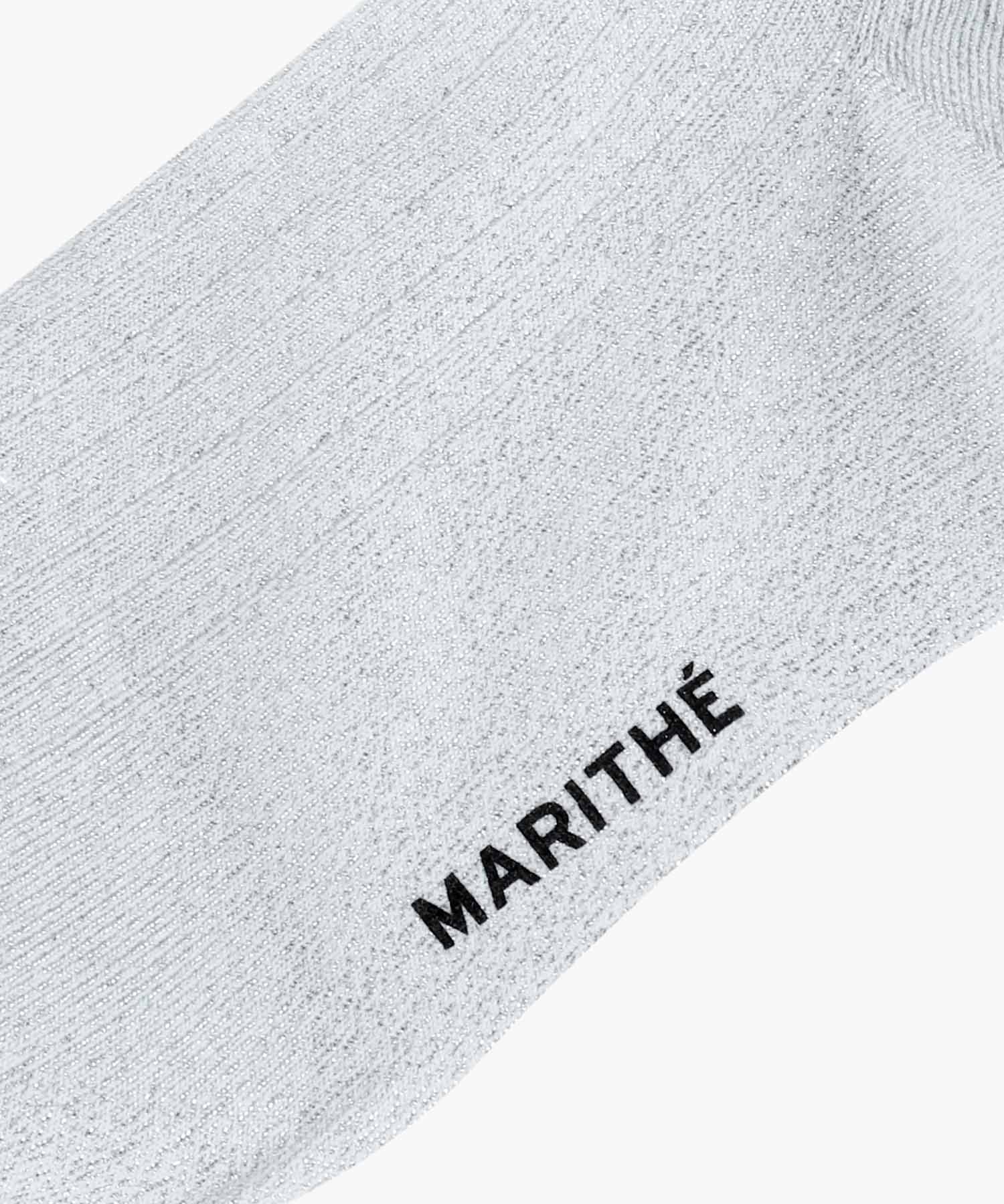 Marithe & Francois Girbaud - Regular Logo Sheer Socks (Light Gray) product image 4 | TRAB K-Fashion Australia