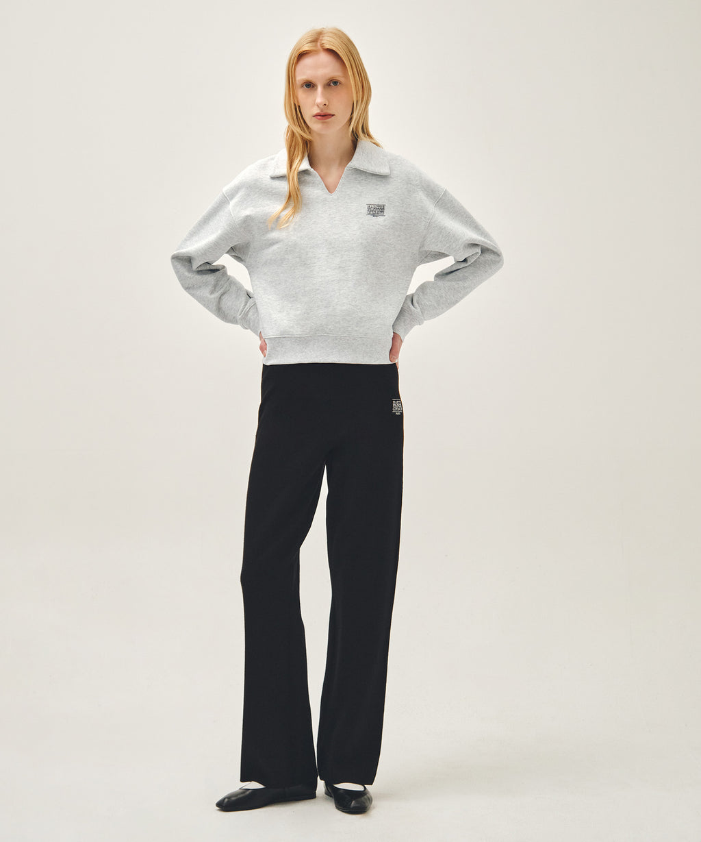 Marithe & Francois Girbaud - Doodle Classic Logo Collar Sweatshirt (Light Heather Gray) product image 4 | TRAB K-Fashion Australia