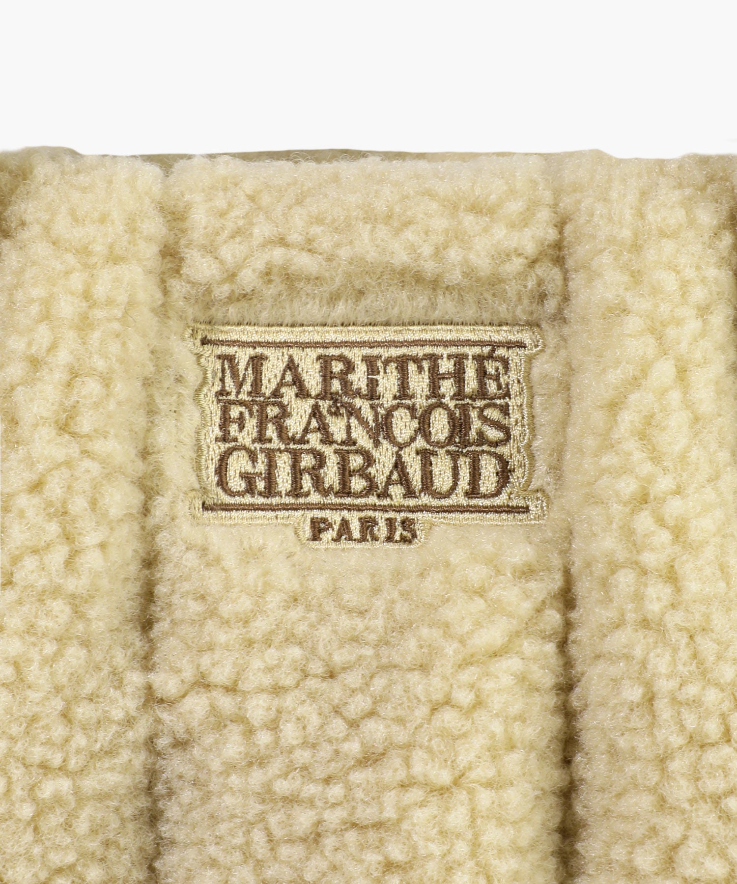 Marithe & Francois Girbaud - Classic Logo Boucle Padding Bag (Beige) product image 4 | TRAB K-Fashion Australia