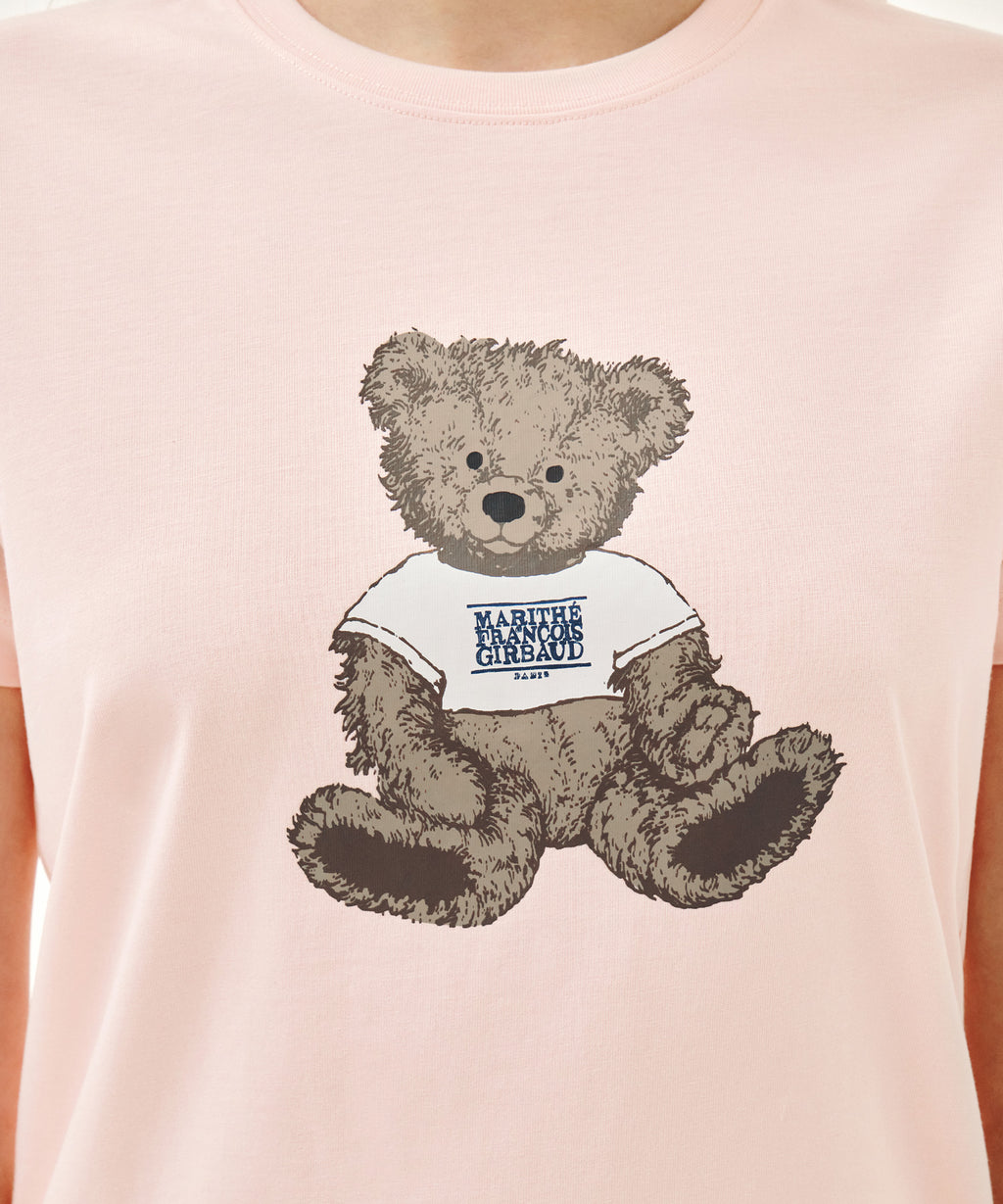 Marithe & Francois Girbaud - Doodle Bear Tee (Light Pink) product image 4 | TRAB K-Fashion Australia