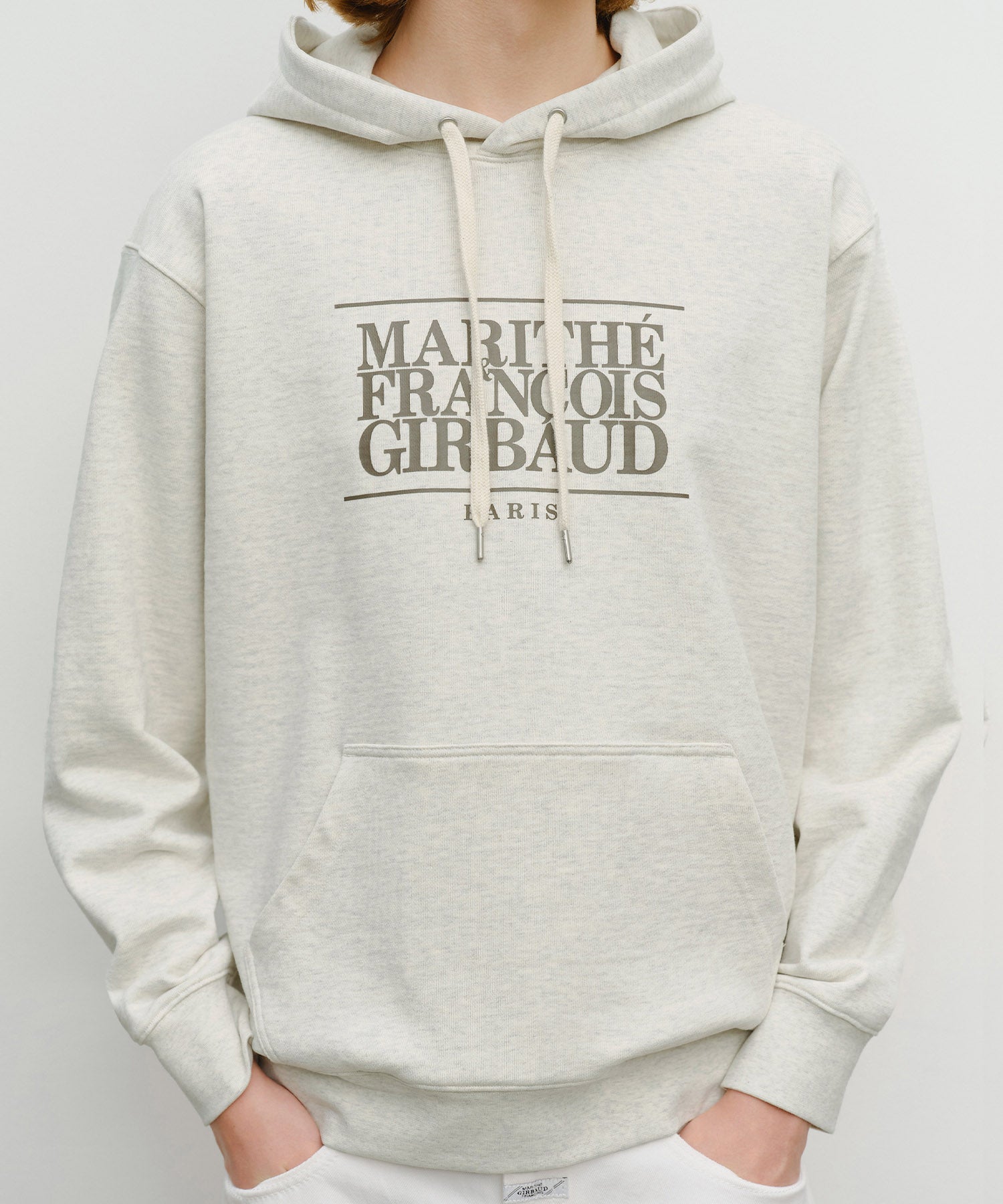 Marithe & Francois Girbaud - Classic Logo Hoodie (Oatmeal) product image 4 | TRAB K-Fashion Australia