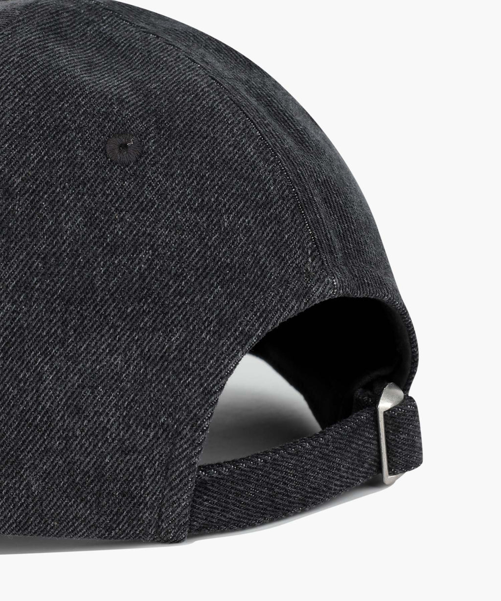 Marithe & Francois Girbaud - Denim Washing Small Classic Logo Covered Cap (Washed Black) product image 4 | TRAB K-Fashion Australia
