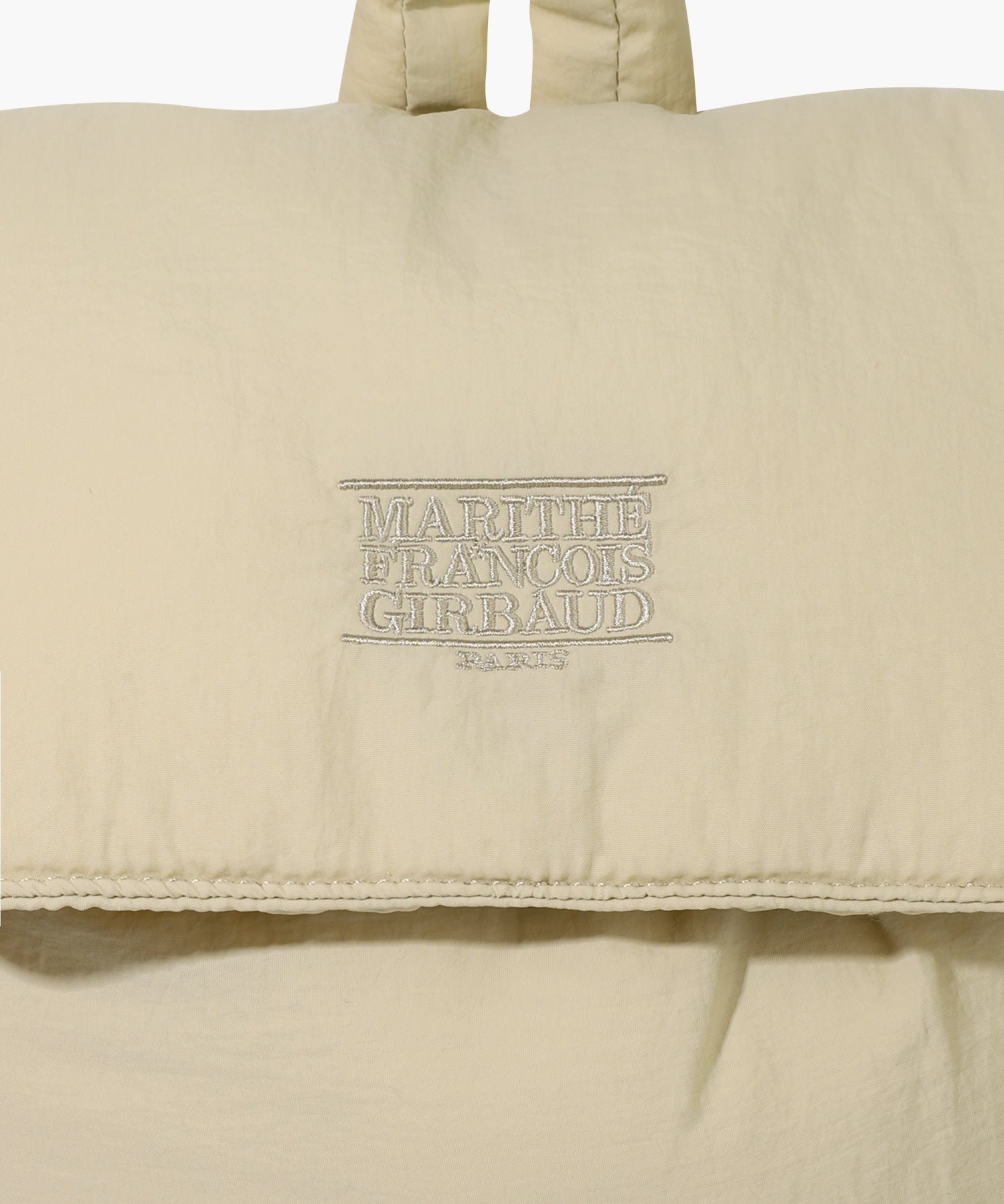 Marithe & Francois Girbaud - Classic Logo Padding Backpack (Beige) product image 4 | TRAB K-Fashion Australia