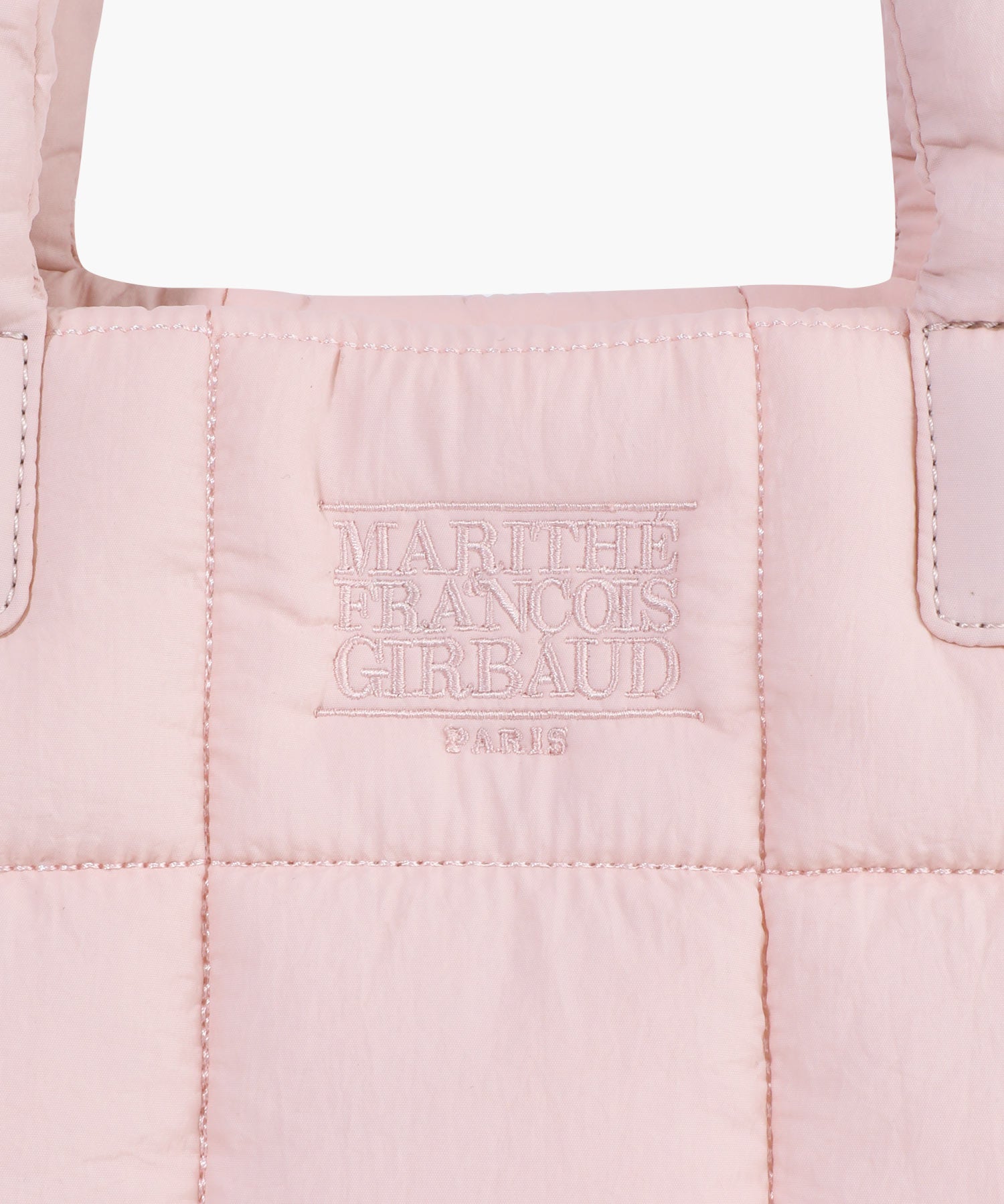 Marithe & Francois Girbaud - Classic Logo Padding Tote Bag (Baby Pink) product image 4 | TRAB K-Fashion Australia
