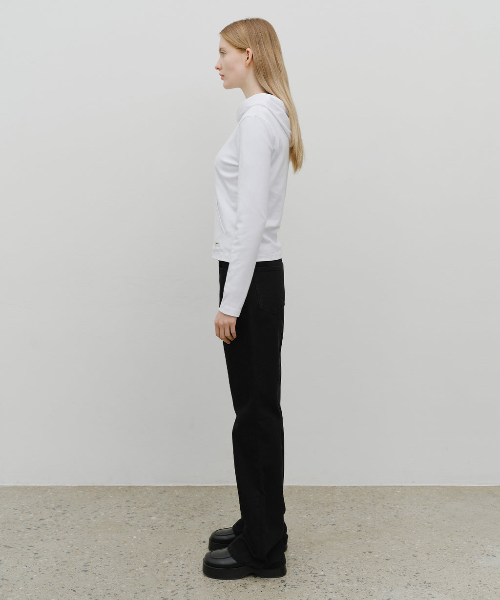 Marithe & Francois Girbaud - Slim Boot-cut Denim Pants (Black) product image 4 | TRAB K-Fashion Australia