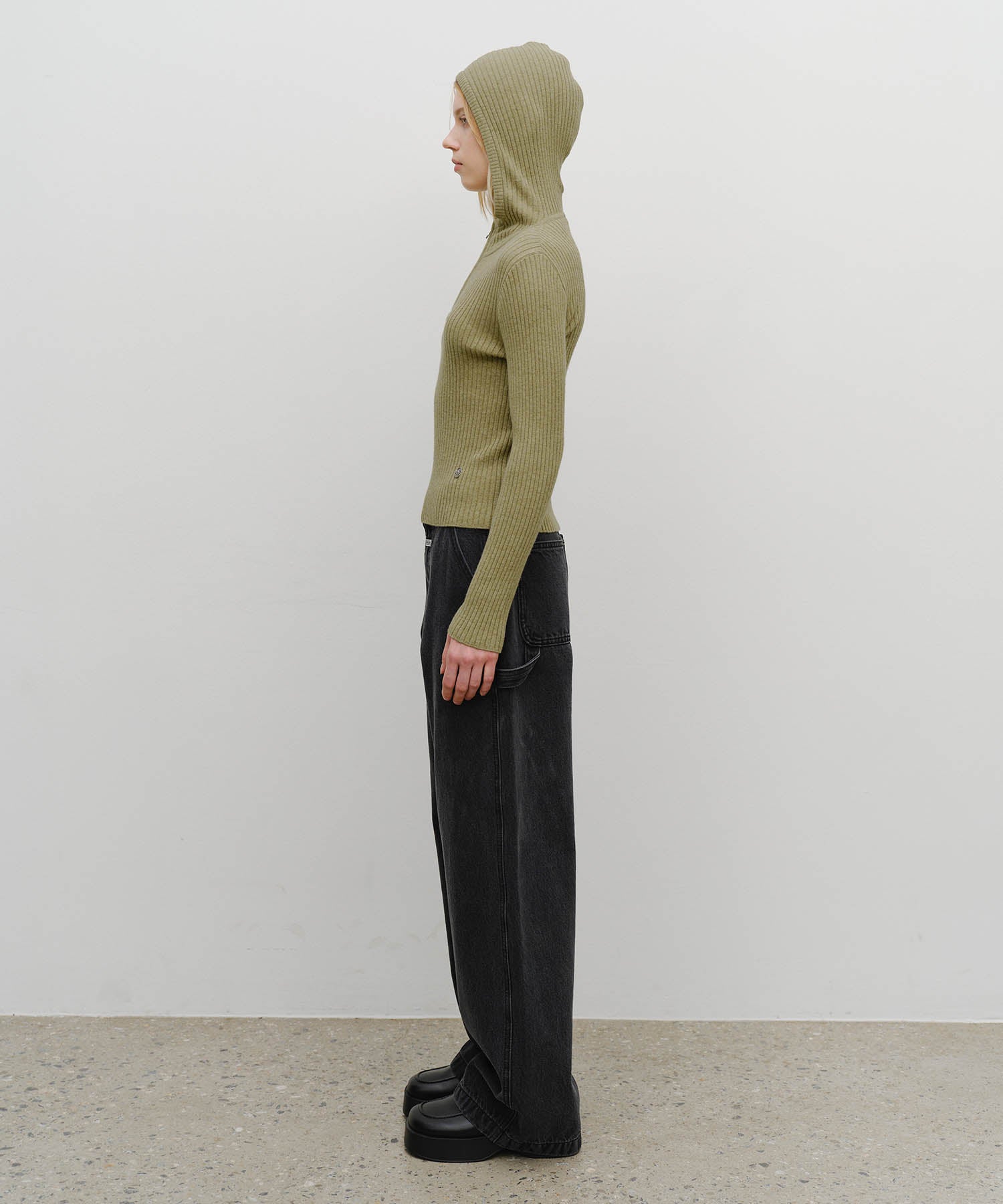 Marithe & Francois Girbaud - Carpenter Denim Pants (Black) product image 4 | TRAB K-Fashion Australia