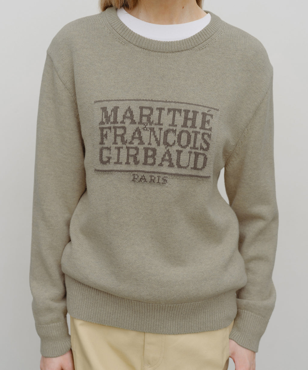 Marithe & Francois Girbaud - Classic Logo Knit Pullover (Oatmeal) product image 7 | TRAB K-Fashion Australia
