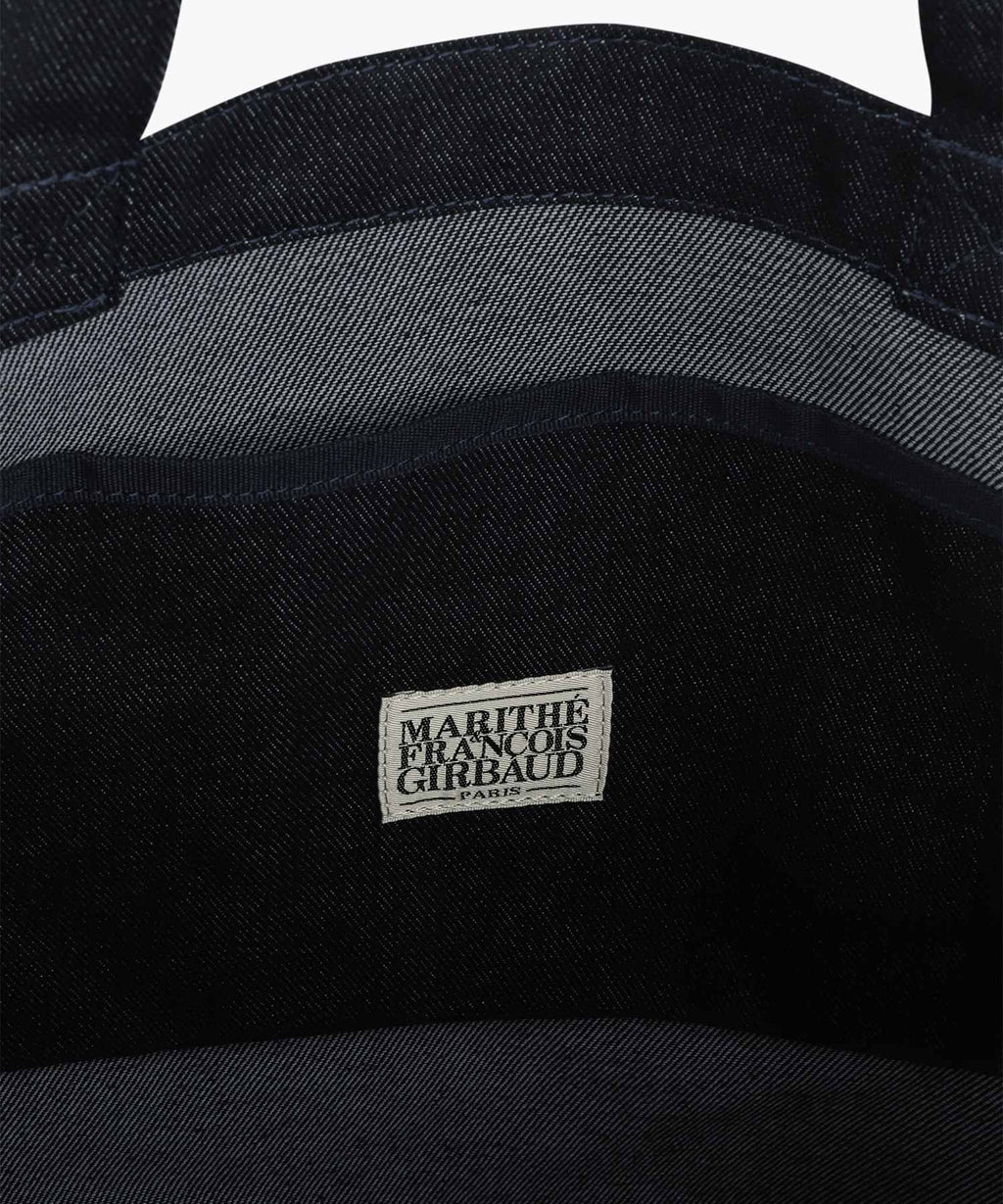 Marithe & Francois Girbaud - Drawing Classic Logo Denim Eco Bag (Dark Blue) product image 4 | TRAB K-Fashion Australia