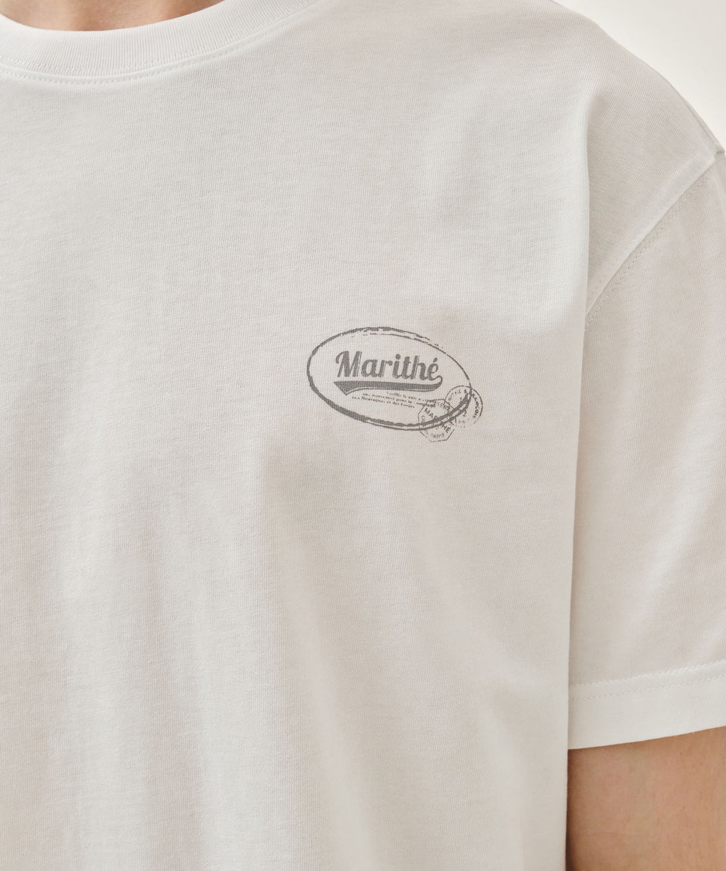 Marithe & Francois Girbaud - Vintage Logo Typo Tee (White) product image 4 | TRAB K-Fashion Australia