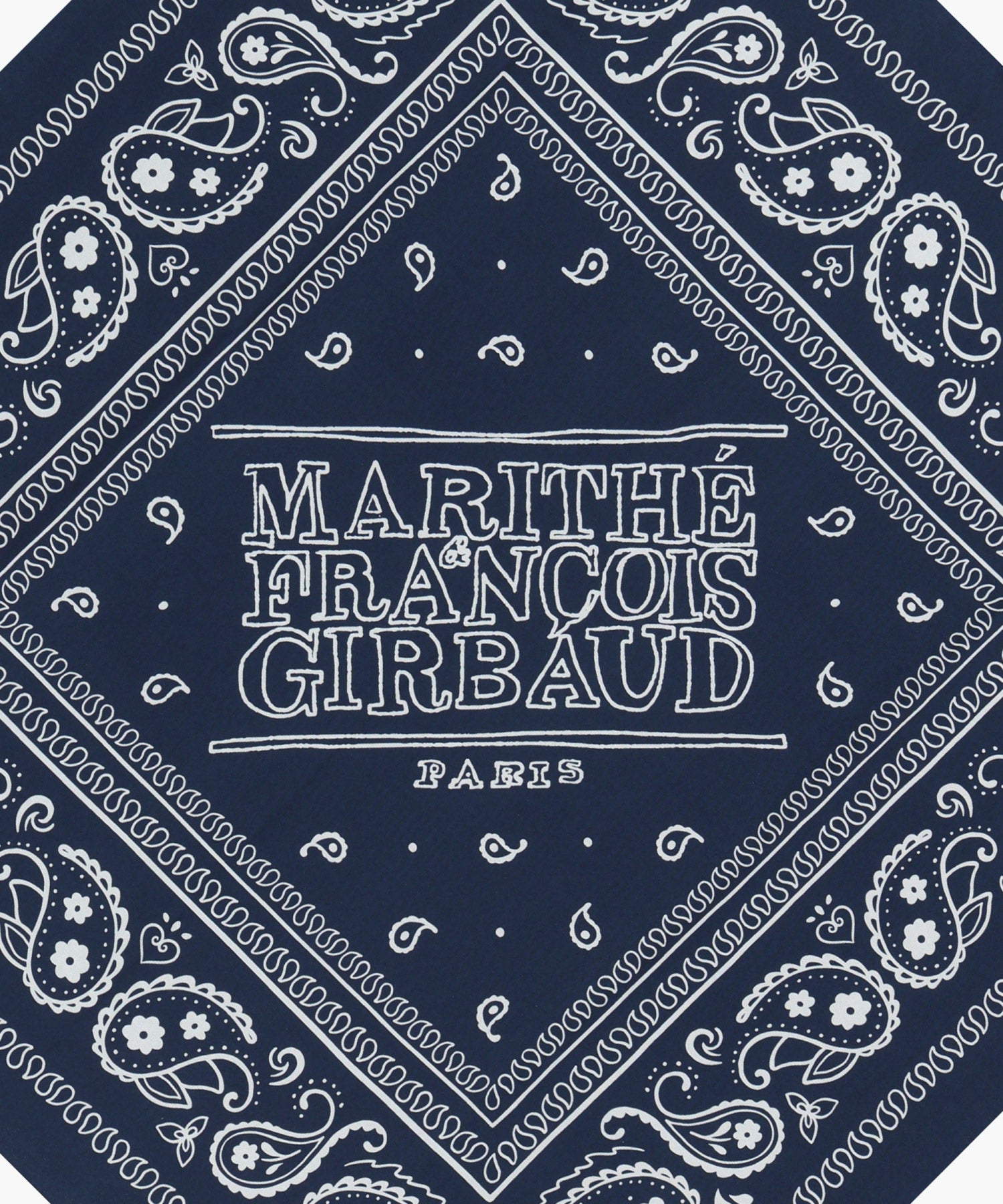 Marithe & Francois Girbaud - Classic Logo Bandana Scarf (Navy) product image 3 | TRAB K-Fashion Australia