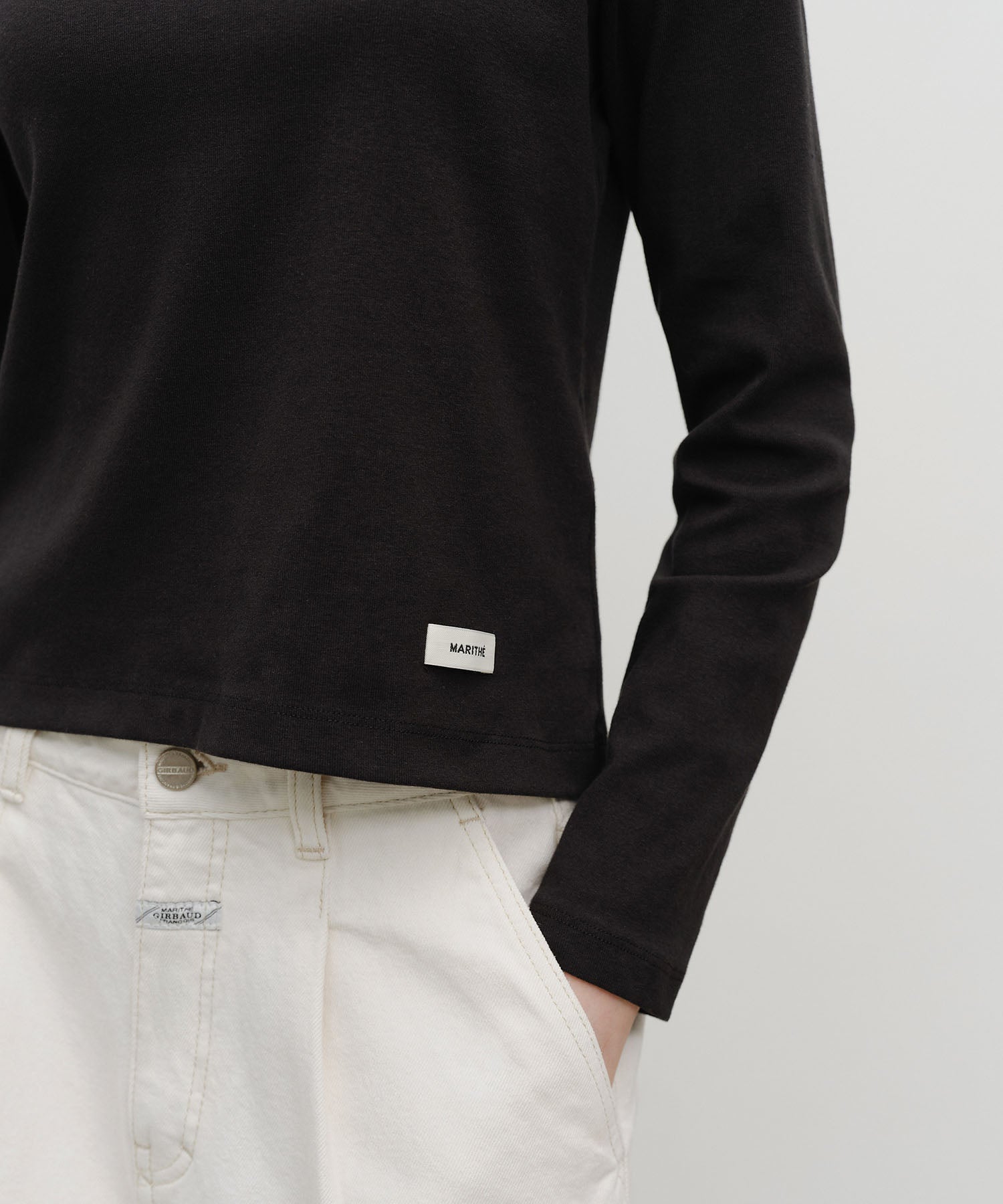 Marithe & Francois Girbaud - Basic Long Sleeve (Black) product image 4 | TRAB K-Fashion Australia