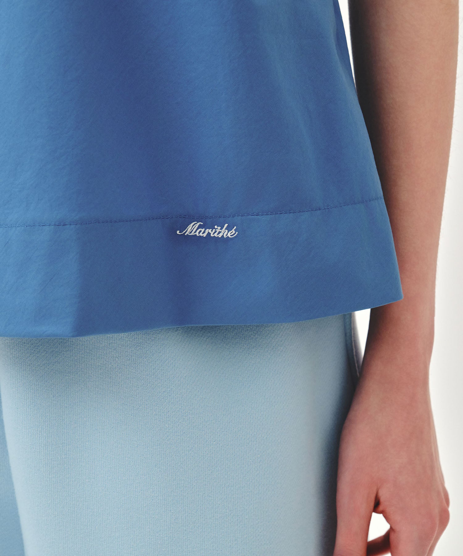 Marithe & Francois Girbaud - Pintuck Camisole Blouse (Blue) product image 4 | TRAB K-Fashion Australia
