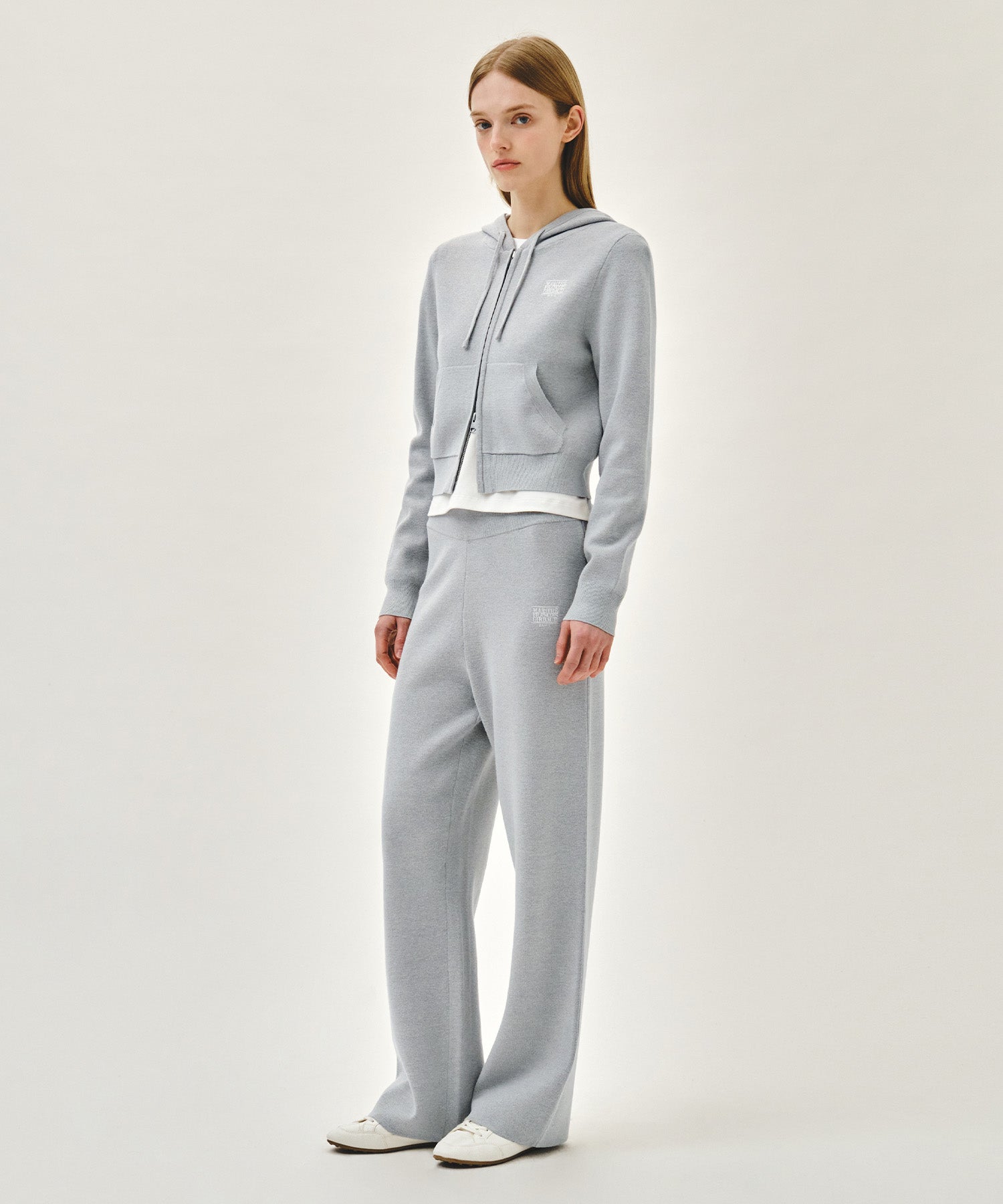 Marithe & Francois Girbaud - Classic Logo Knit Pants (Heather Gray) product image 4 | TRAB K-Fashion Australia