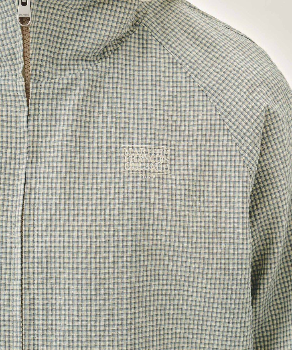 Marithe & Francois Girbaud - Classic Logo Hooded Pattern Jacket (Check) product image 4 | TRAB K-Fashion Australia