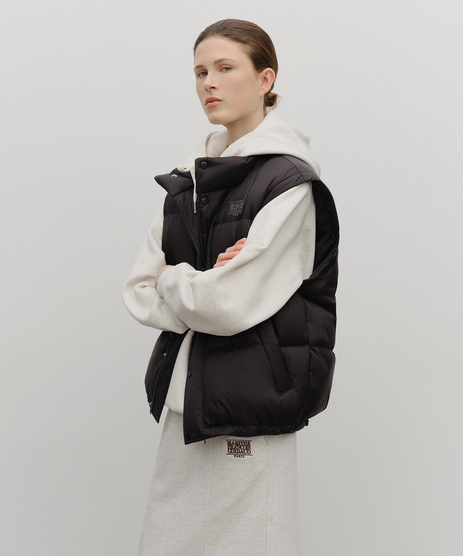 Marithe & Francois Girbaud - Detatchable Down Jacket (Black) product image 5 | TRAB K-Fashion Australia